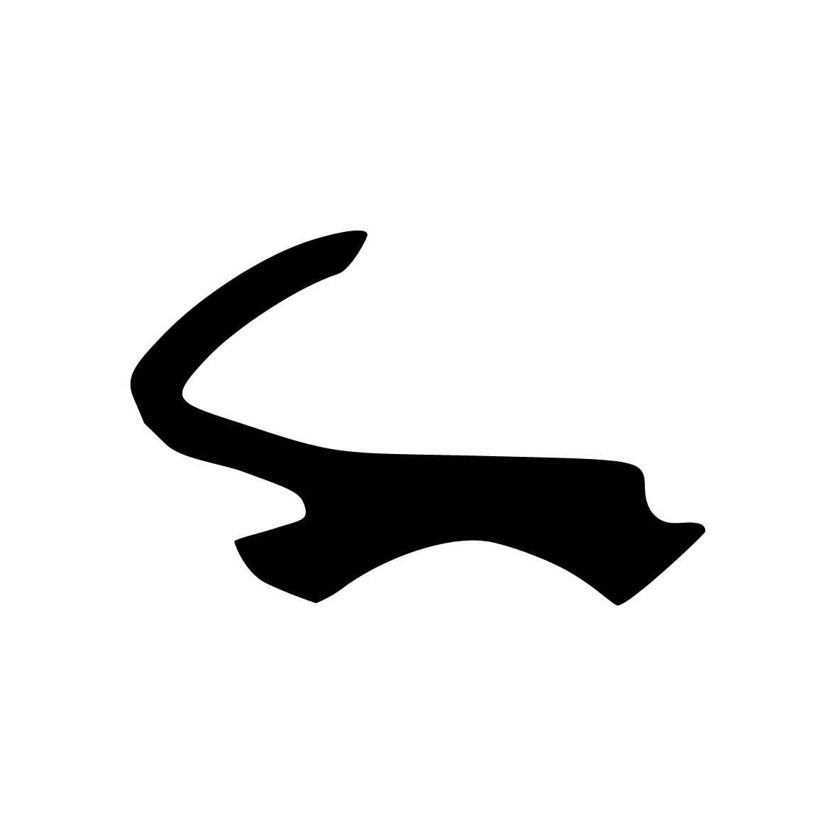 Lippendichtungen - Anschlagdichtung mit Lippe und glattem Fuß | 8 mm Höhe | Farbe: schwarz