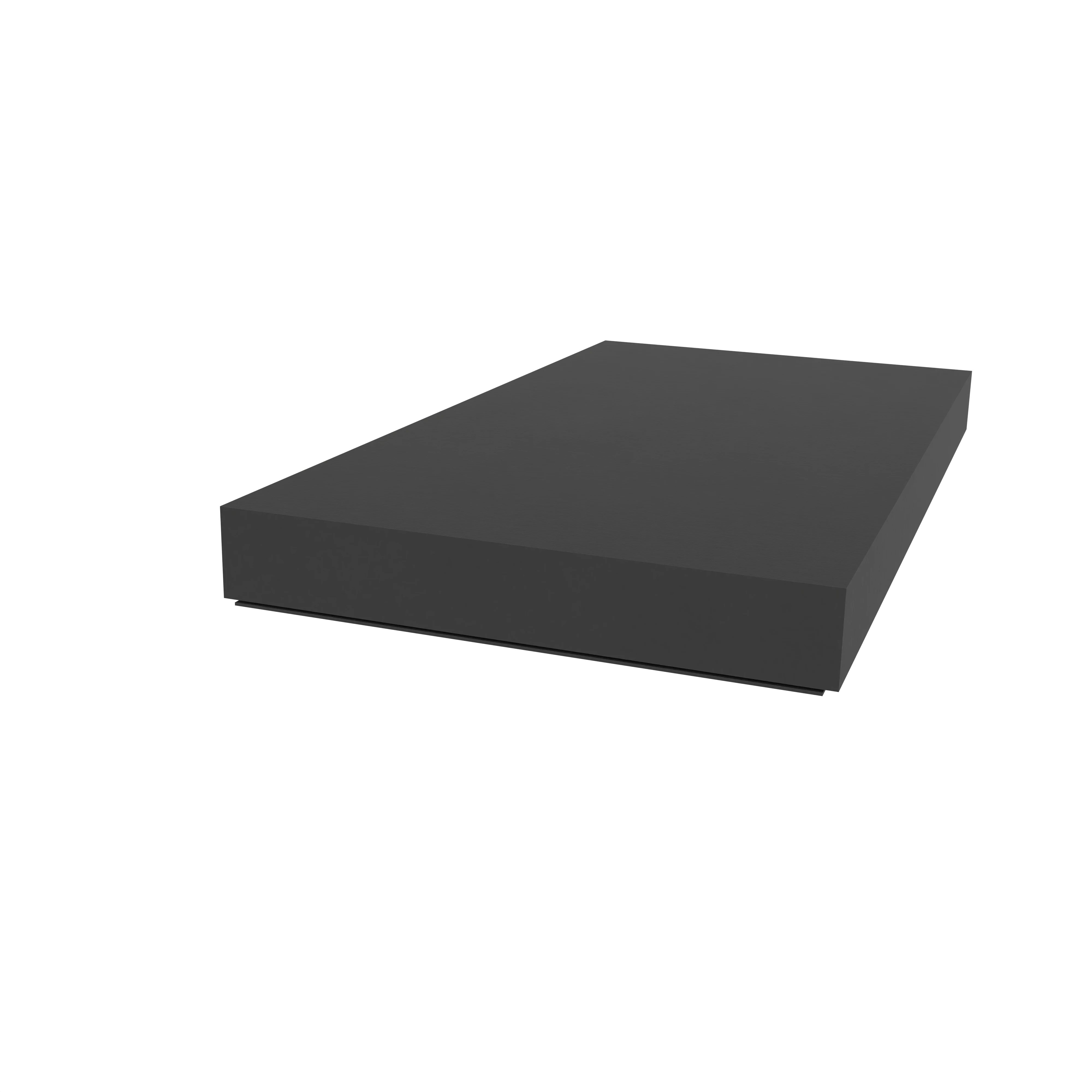 Moosgummi - Moosgummidichtung selbstklebend | 3 mm Höhe | Farbe: schwarz