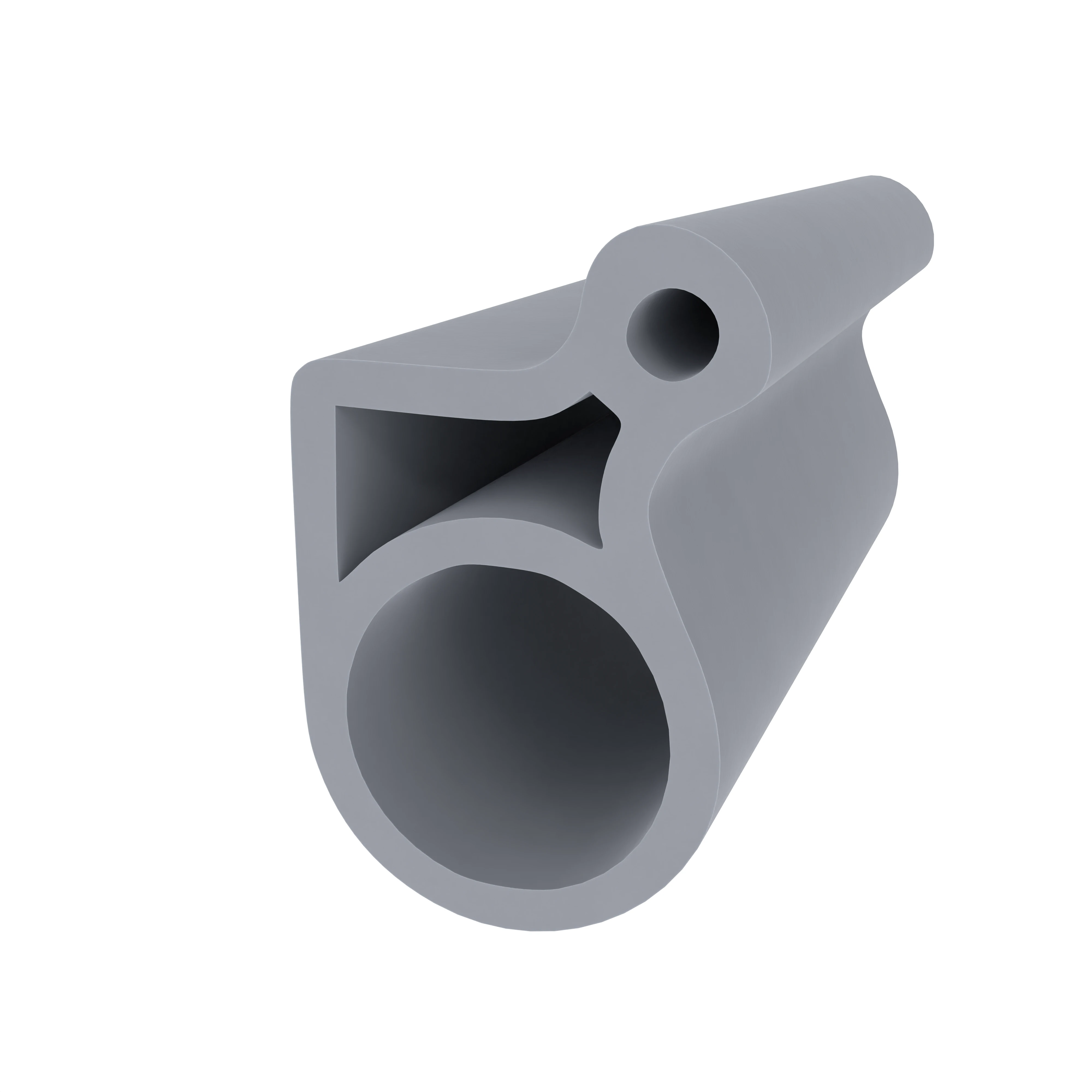 Türrahmen Dichtung - Stahlzargendichtung für Stahlrahmen | 11 mm Breite | Farbe: grau