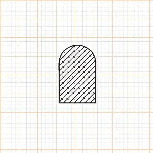 Moosgummi - Stahlzargendichtung für Stahlzargen | 16 mm Höhe | Farbe: grau