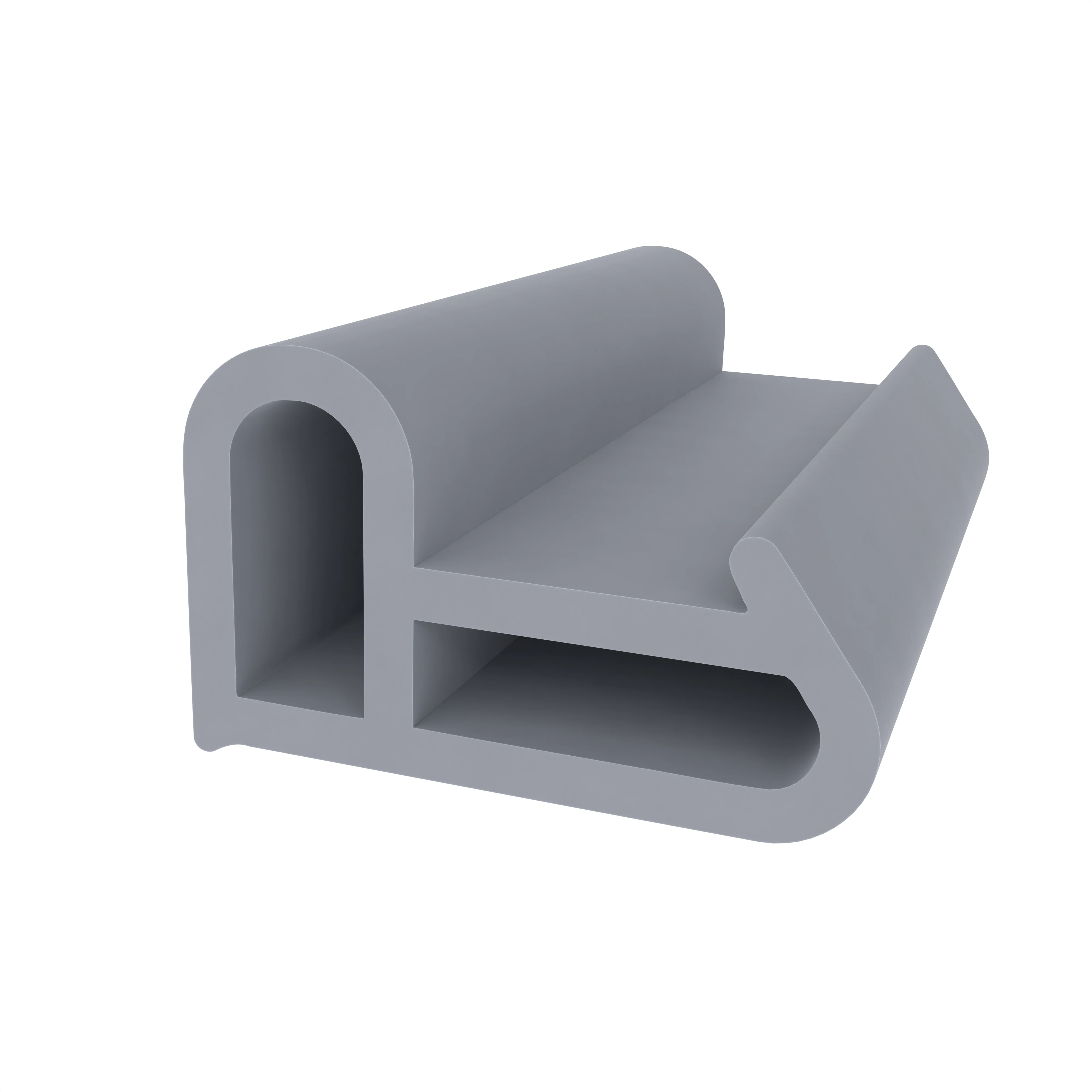 Türrahmen Dichtung - Stahlzargendichtung für Stahltüren | 18 mm Höhe | Farbe: grau