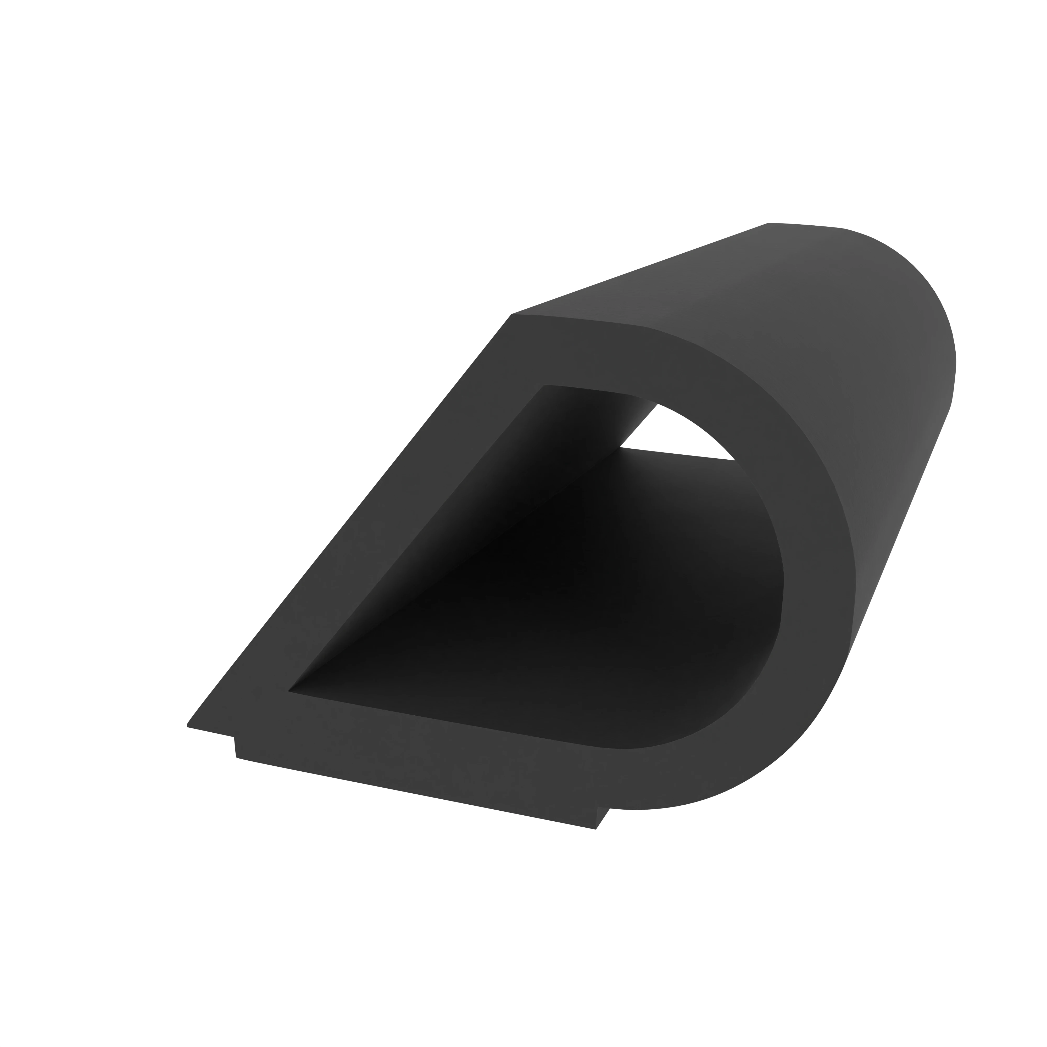 Klebedichtung mit Tropfen-Profil | Spaltbreite: 1 – 6 mm | Farbe: schwarz