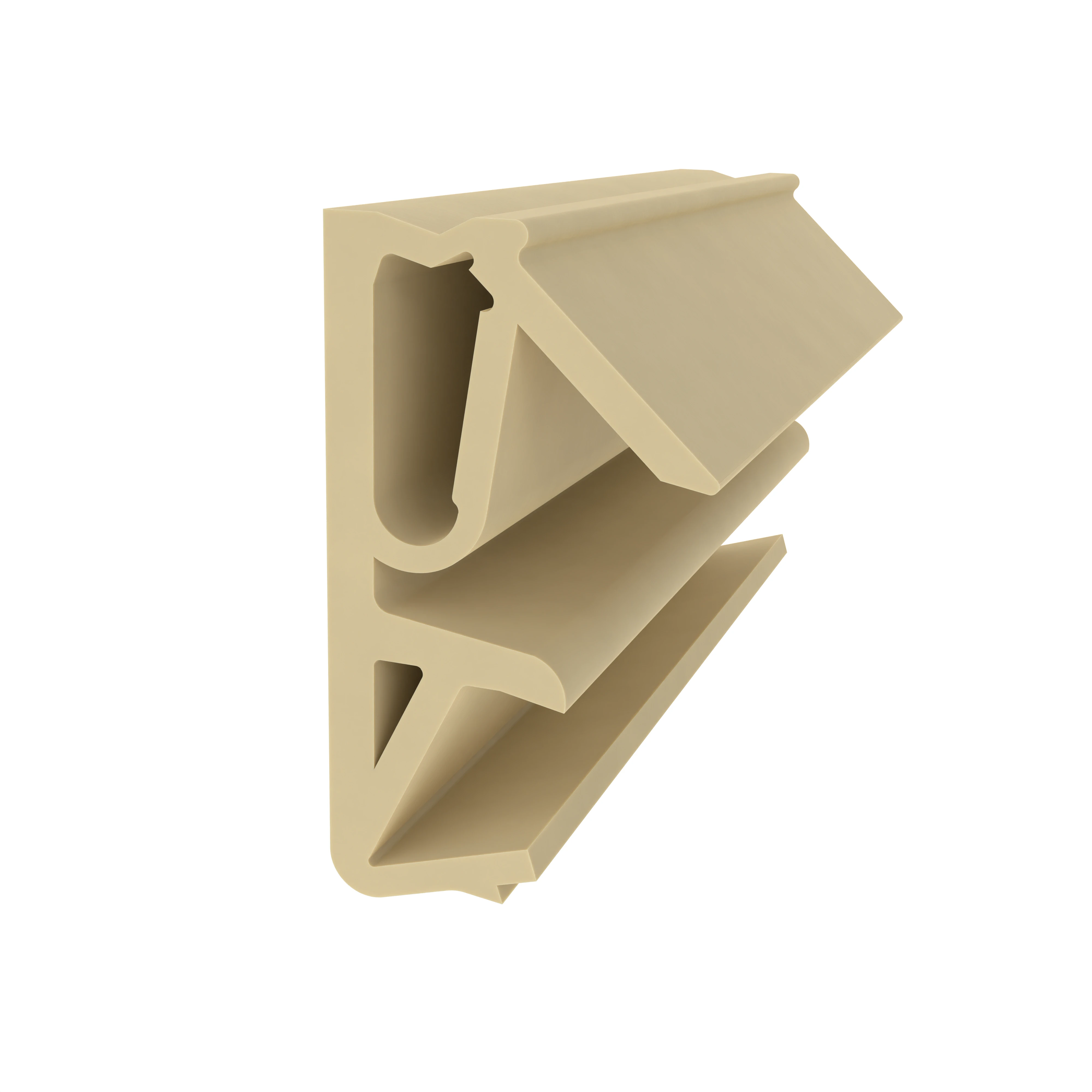 Flügelfalzdichtungen - Flügelfalzdichtung für Holzelemente  | 12 mm Falzhöhe | Farbe: beige