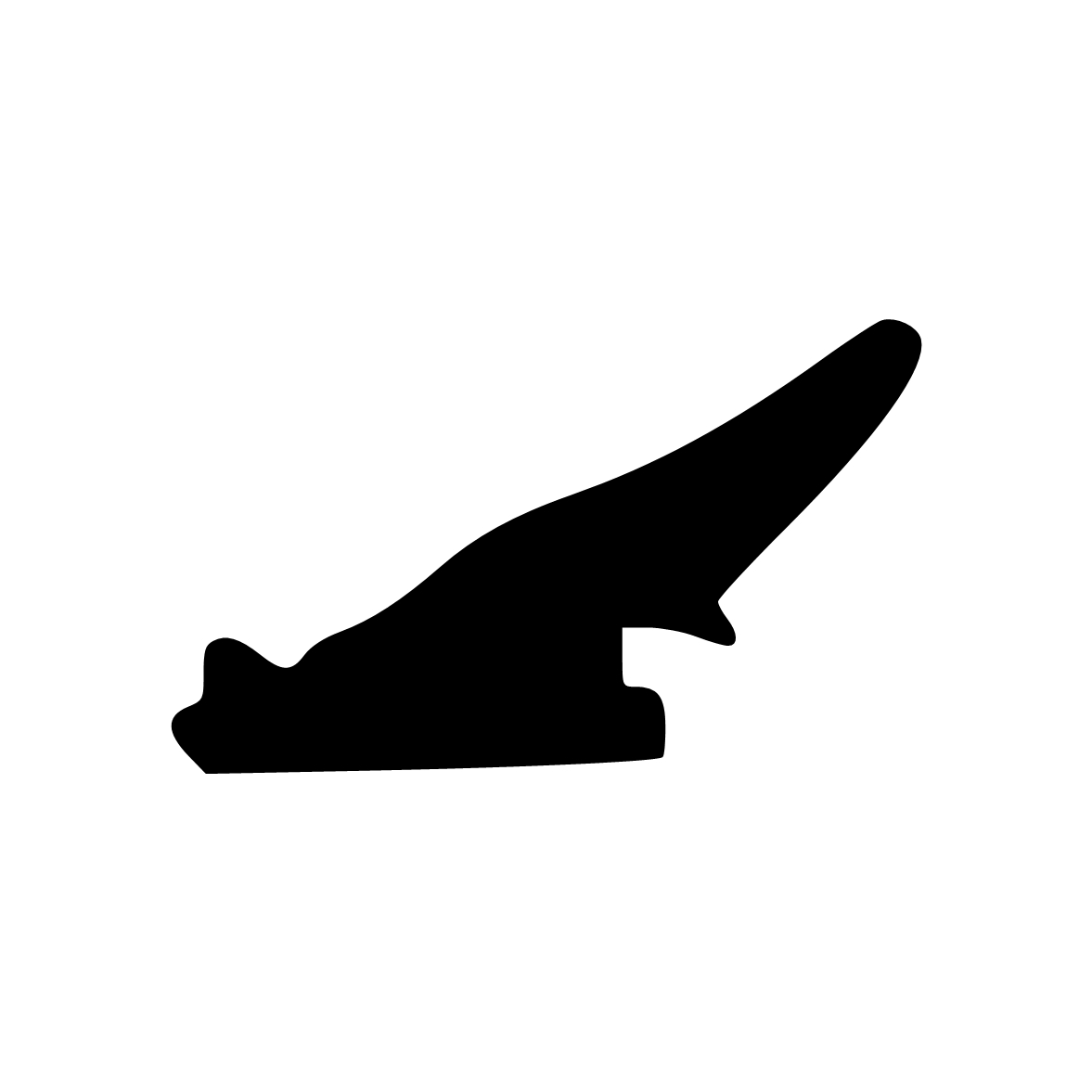 Anschlagdichtung mit Lippe und glattem Fuß | 8 mm Höhe | Farbe: schwarz 