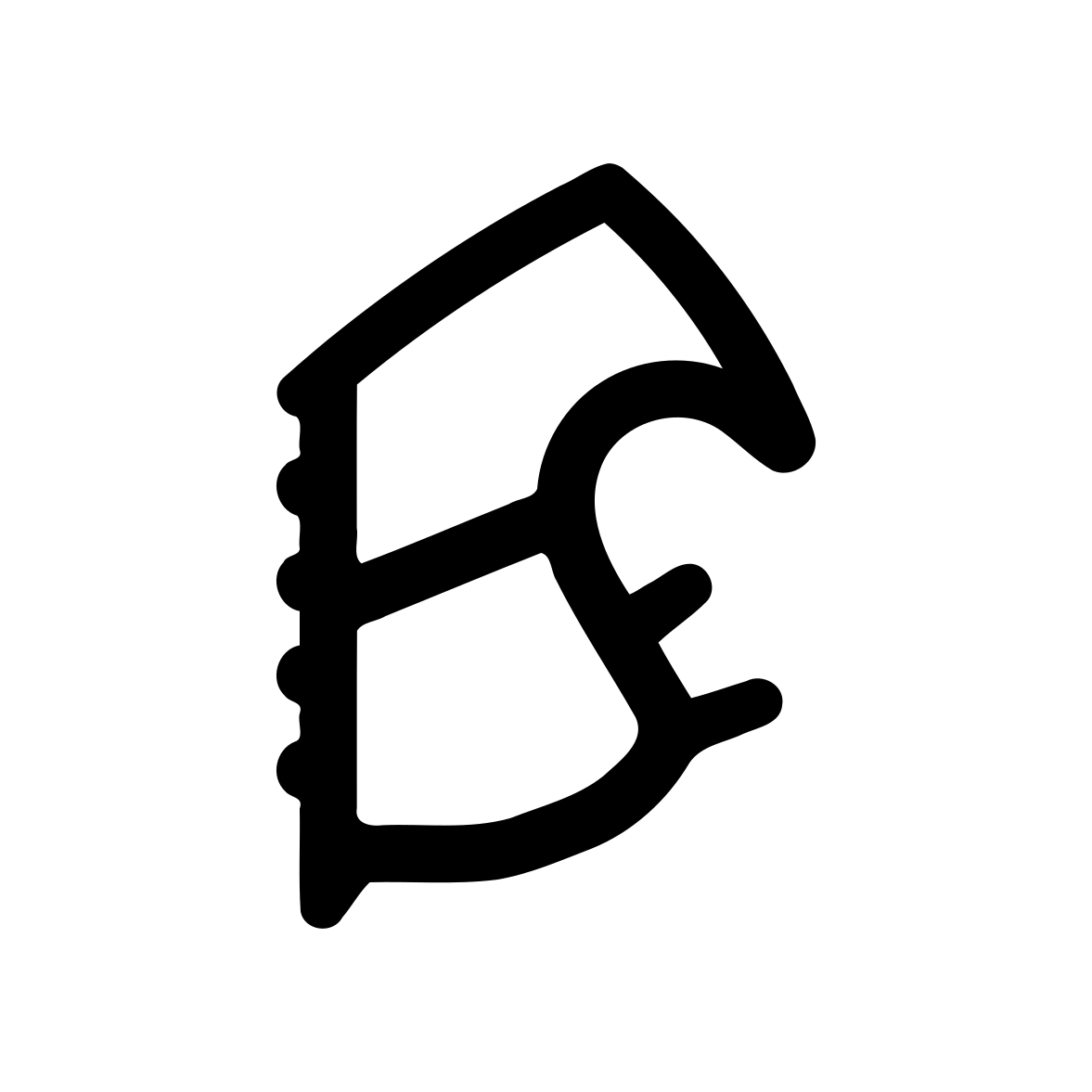 Türrahmen Dichtung - Stahlzargendichtung für Stahlzargen | 20 mm Höhe | Farbe: grau