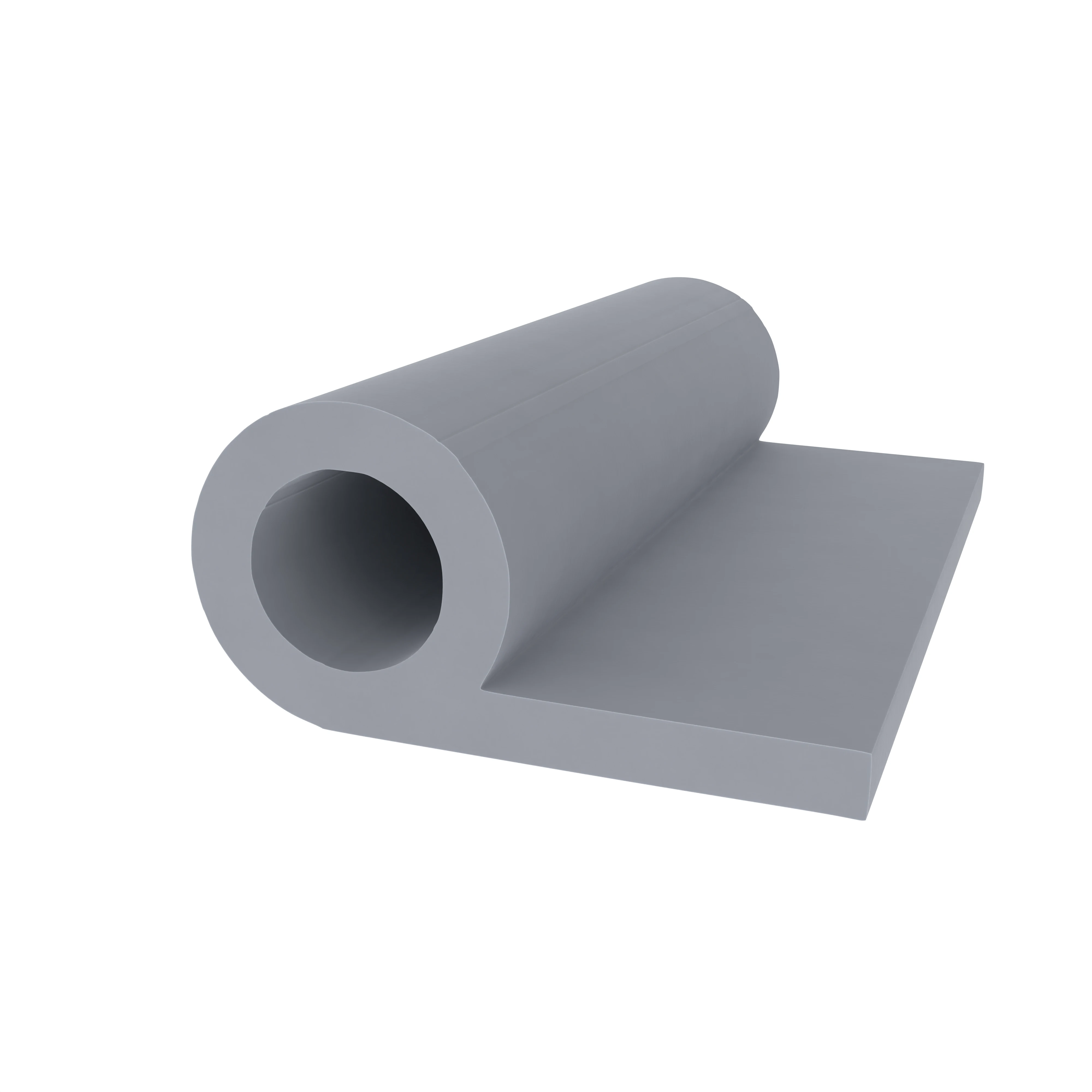 Türrahmen Dichtung - Stahlzargendichtung für Stahlprofile | 14 mm Breite | Farbe: grau