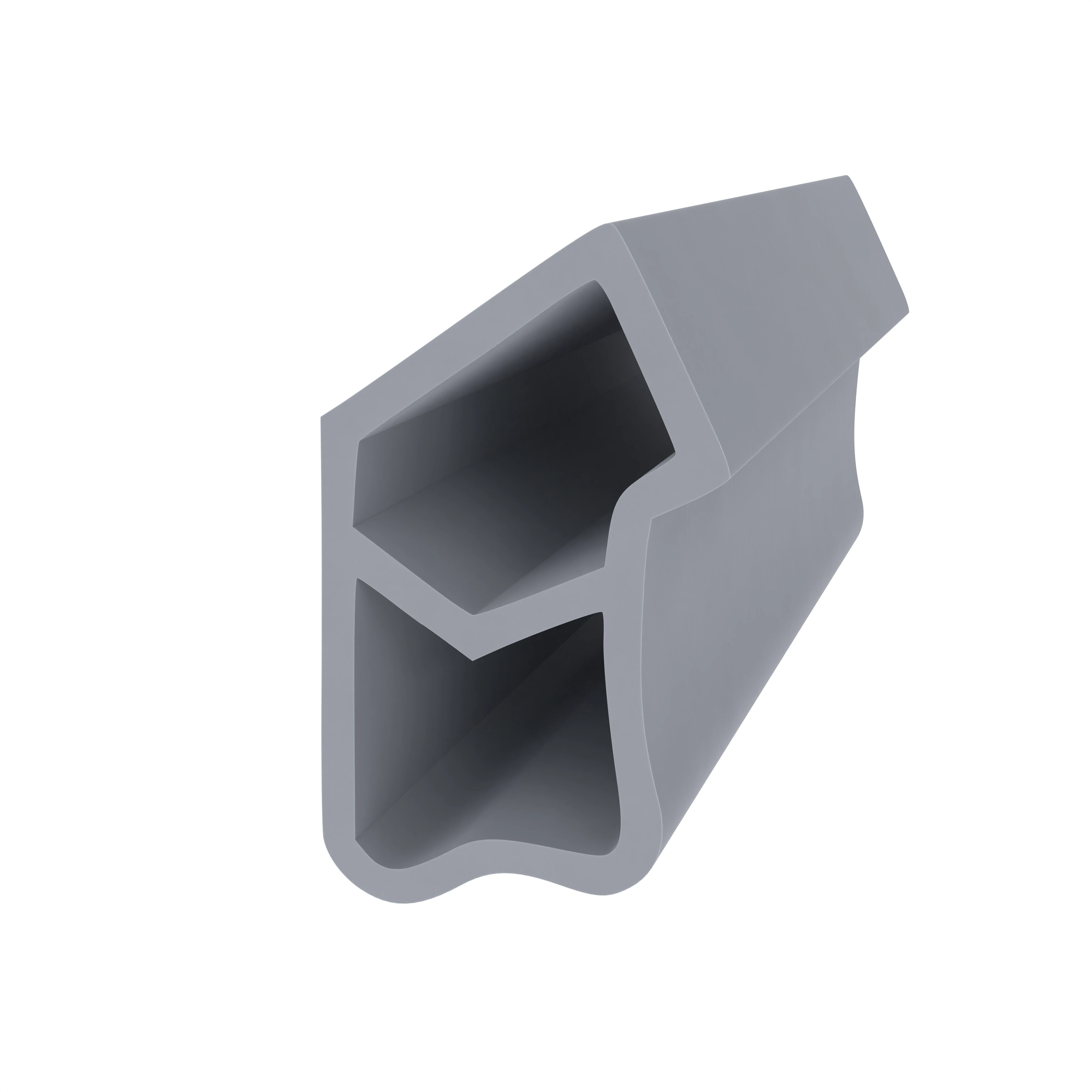 Stahlzargendichtung für Metalltüren | 21 mm Höhe | Farbe: grau