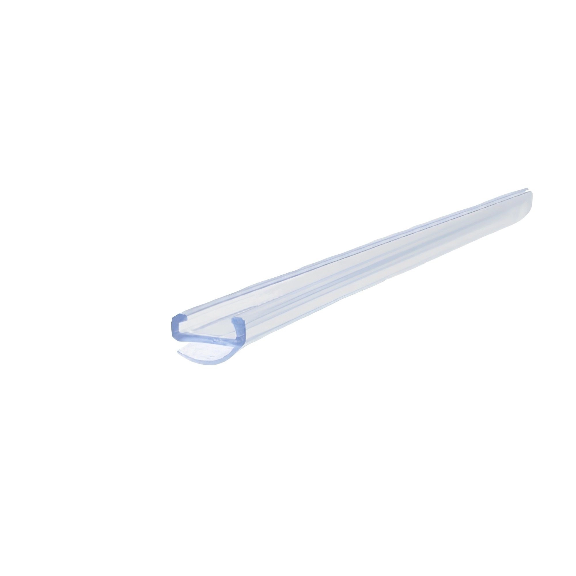 Dusch-Wasserabweisprofil mit 135° Lippe | Glasstärke: 8 mm | Farbe: transparent