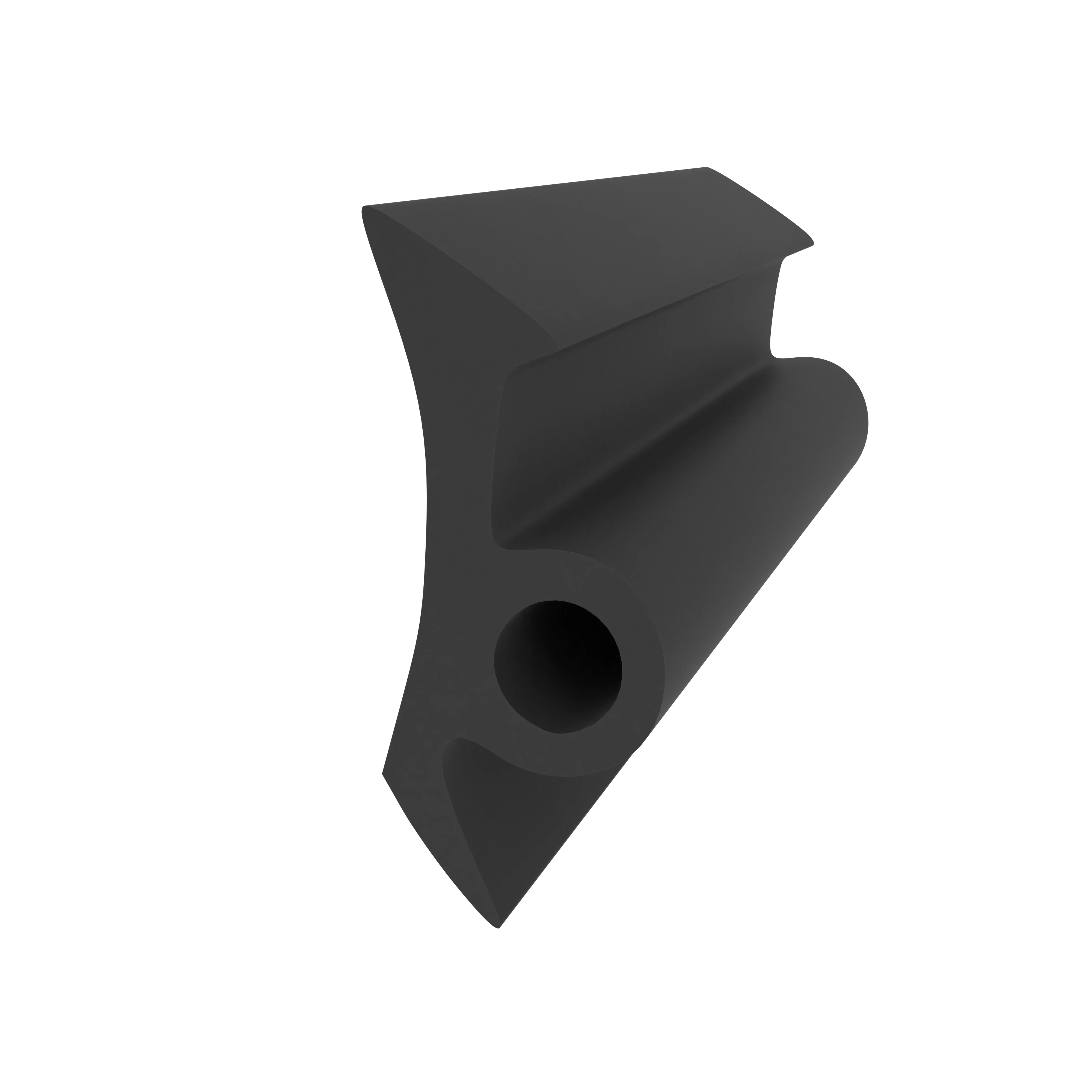 Anschlagdichtung für seitlichen Anschlag | 12,5 mm Höhe | Farbe: schwarz 