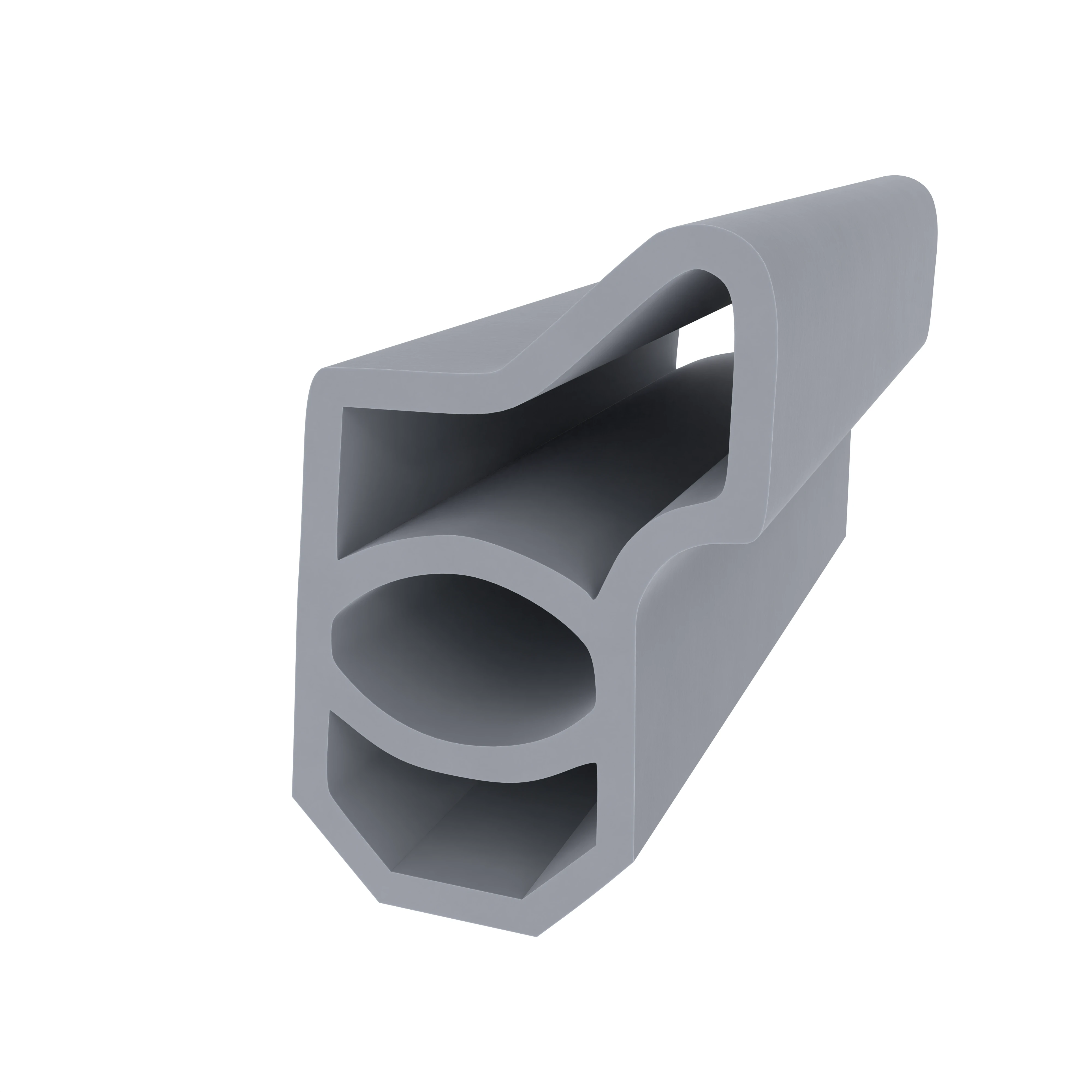 Stahlzargendichtung für Metalltüren | 25 mm Höhe | Farbe: grau
