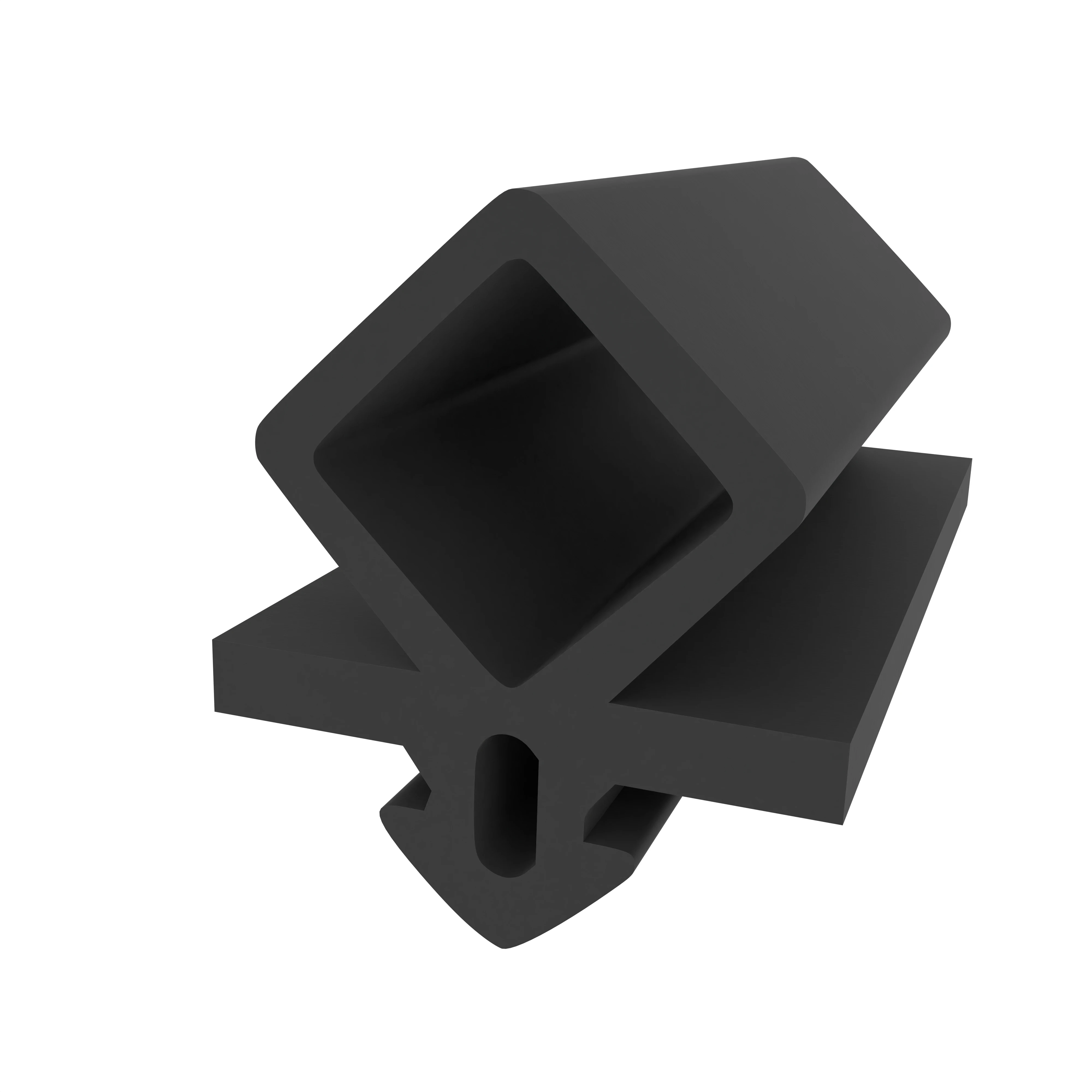 Kühlschrankdichtungen - Kühlschrankdichtungsrahmen | Höhe: 23,3 mm | Farbe: schwarz