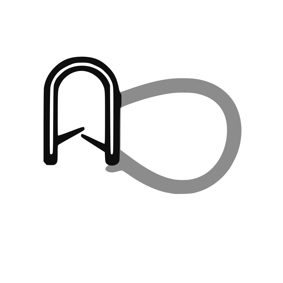 Kantenschutz Dichtprofile - Kantenschutzprofil | Klemmbereich: 1-3,5 mm | Farbe: schwarz