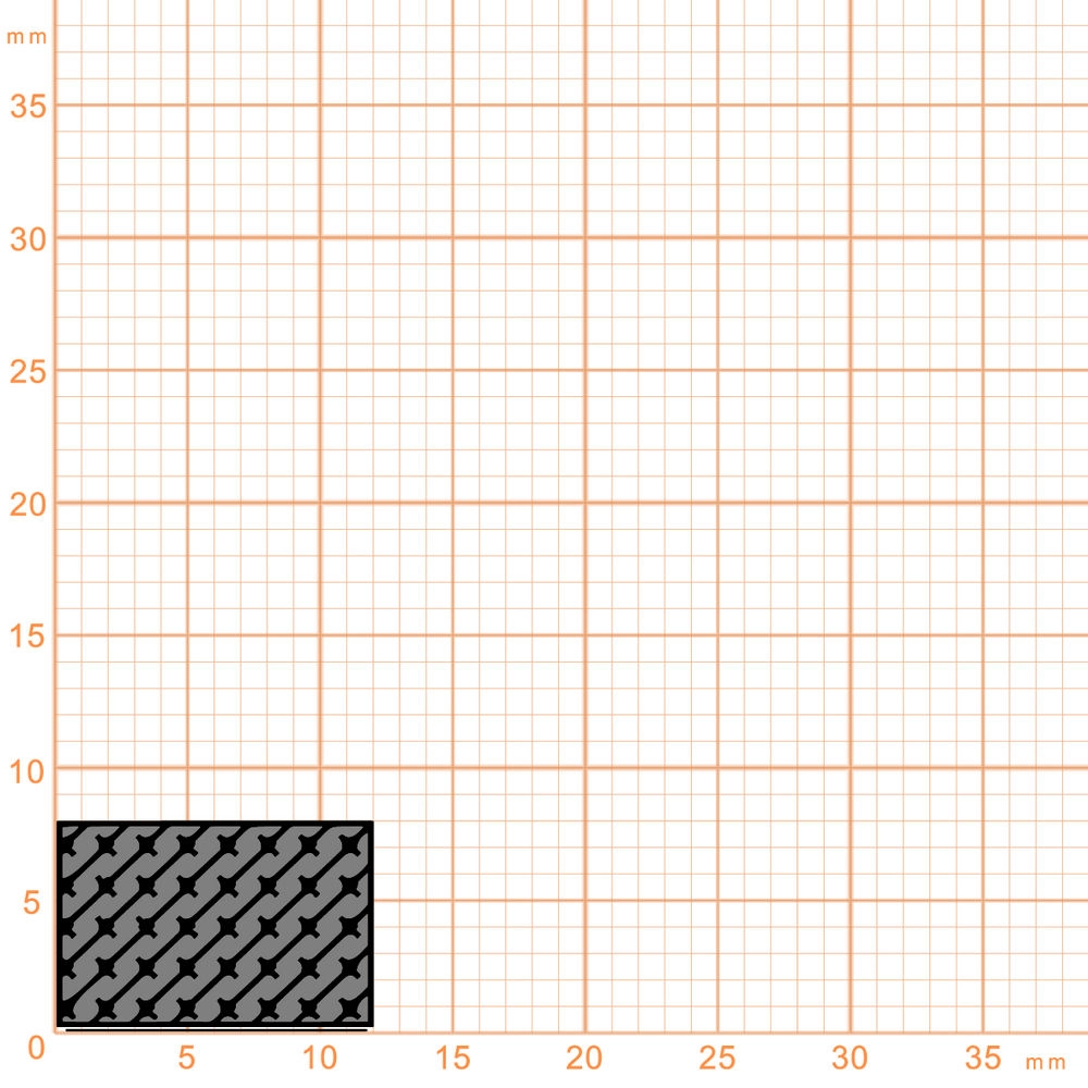 Moosgummi - Moosgummidichtung selbstklebend | 12 mm Breite | Farbe: schwarz