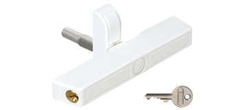 Gebäudeausstattung - Fenster-Zusatzschloss | Modell: Abus 2420 | Farbe: braun