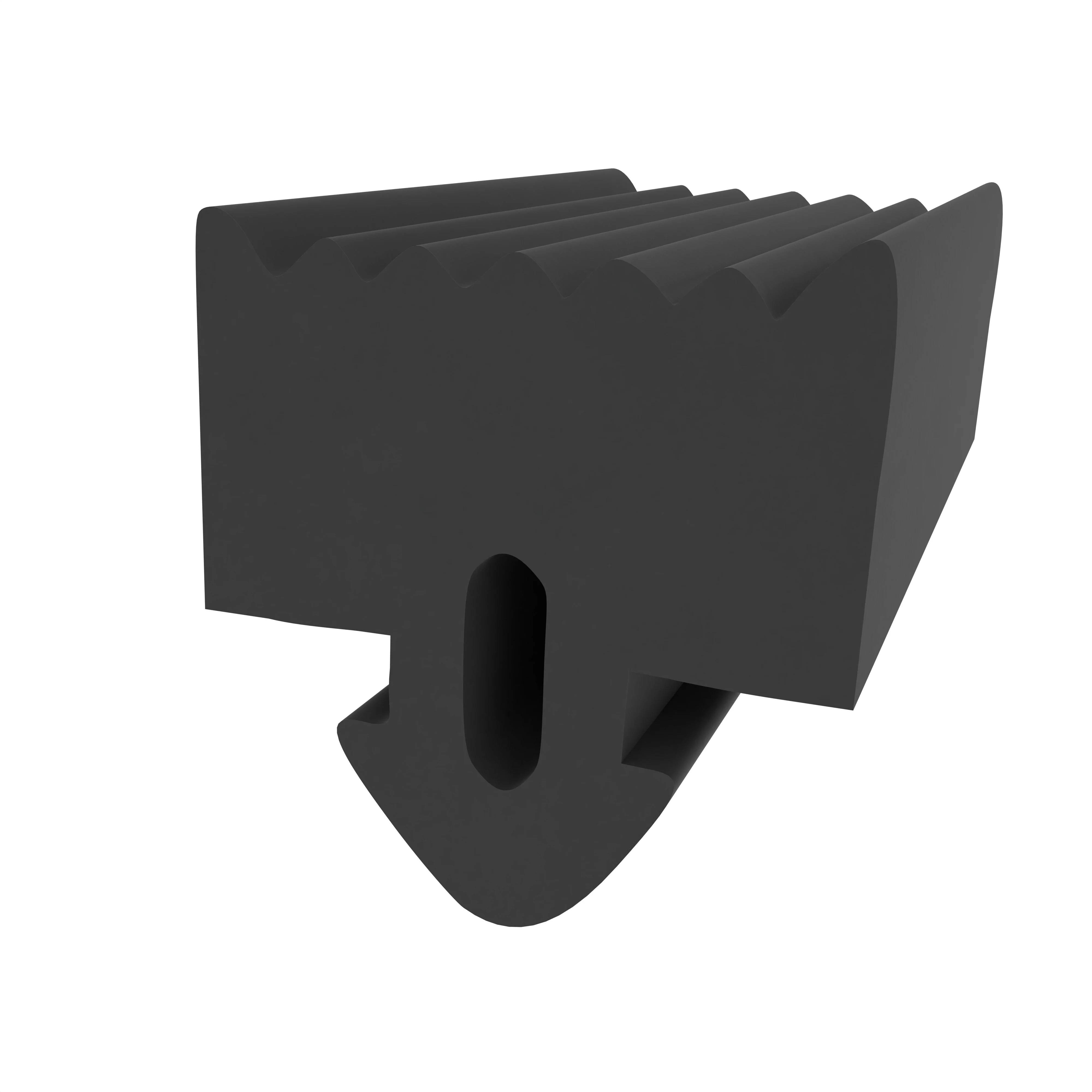 Glasauflage- und Fassadendichtungen - Verglasungsdichtung für Fenster | 8,5 mm Breite | Farbe: schwarz