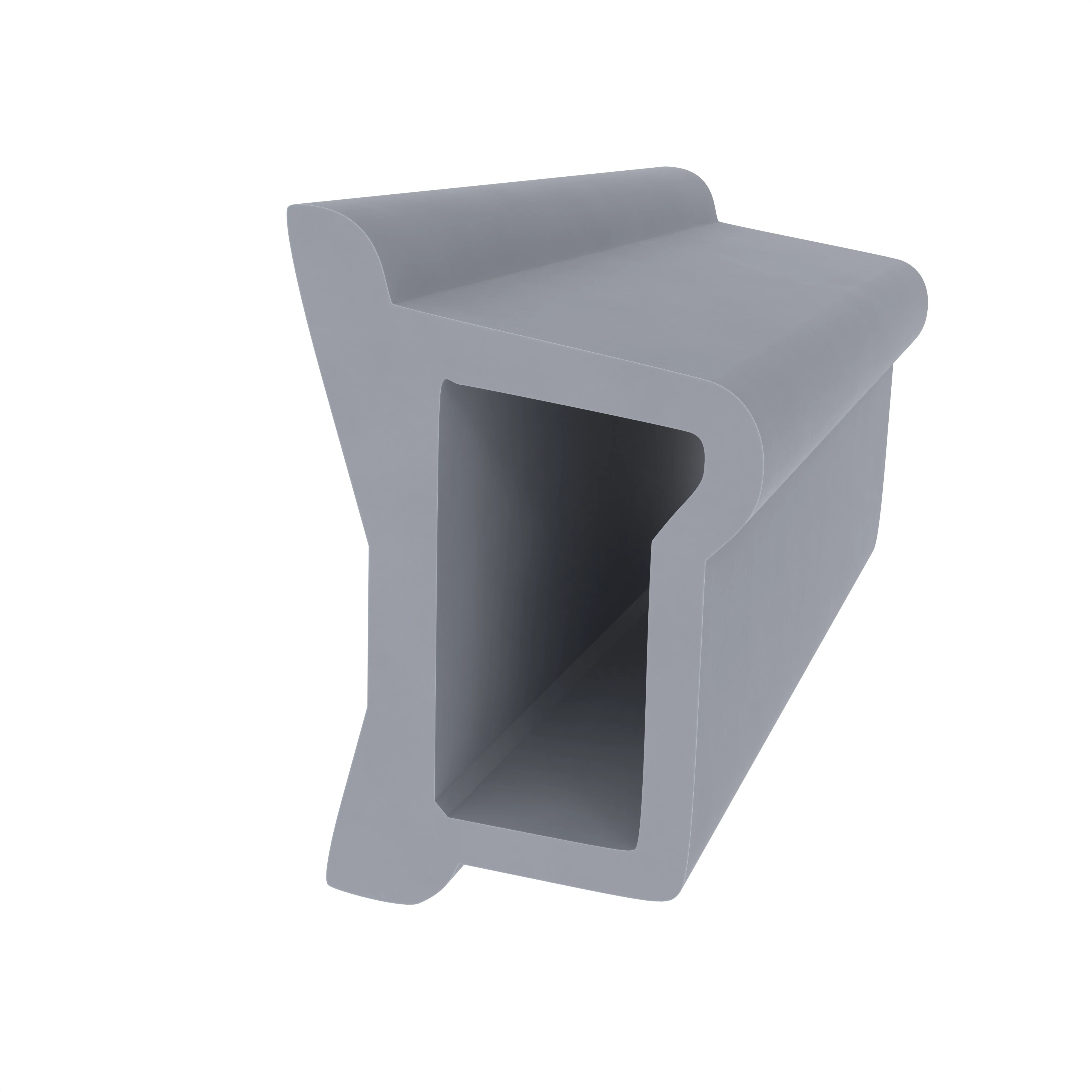 Stahlzargendichtung für Stahltüren | 12,9 mm Höhe | Farbe: grau