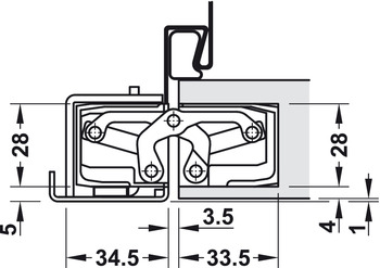 Türbänder - Türband von Simonswerk | Modell: TECTUS TE 340 3D | Größe: 160 mm