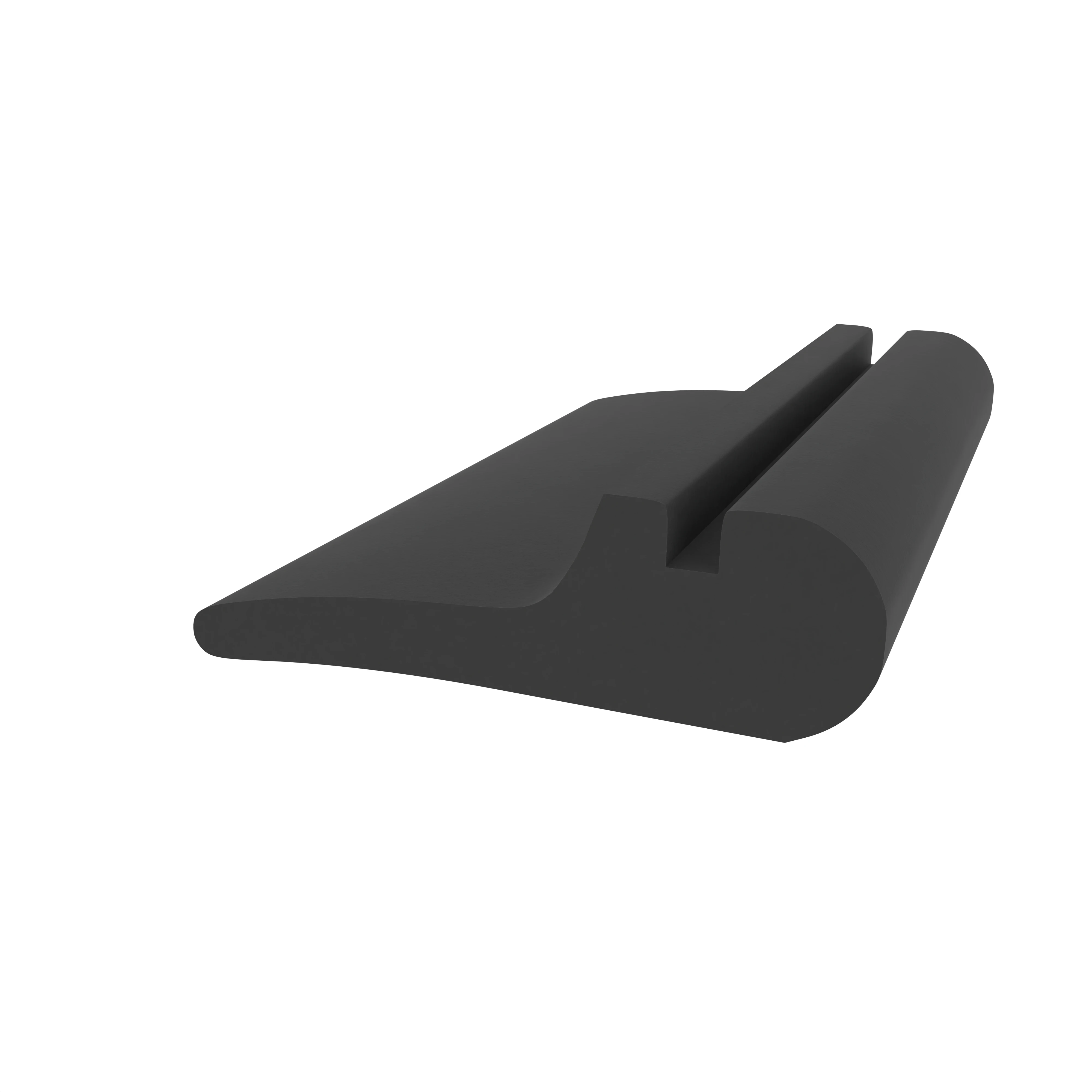 Türrahmen Dichtung - Mitteldichtung für Metall- und Alufenster | 21 mm Höhe | Farbe: schwarz
