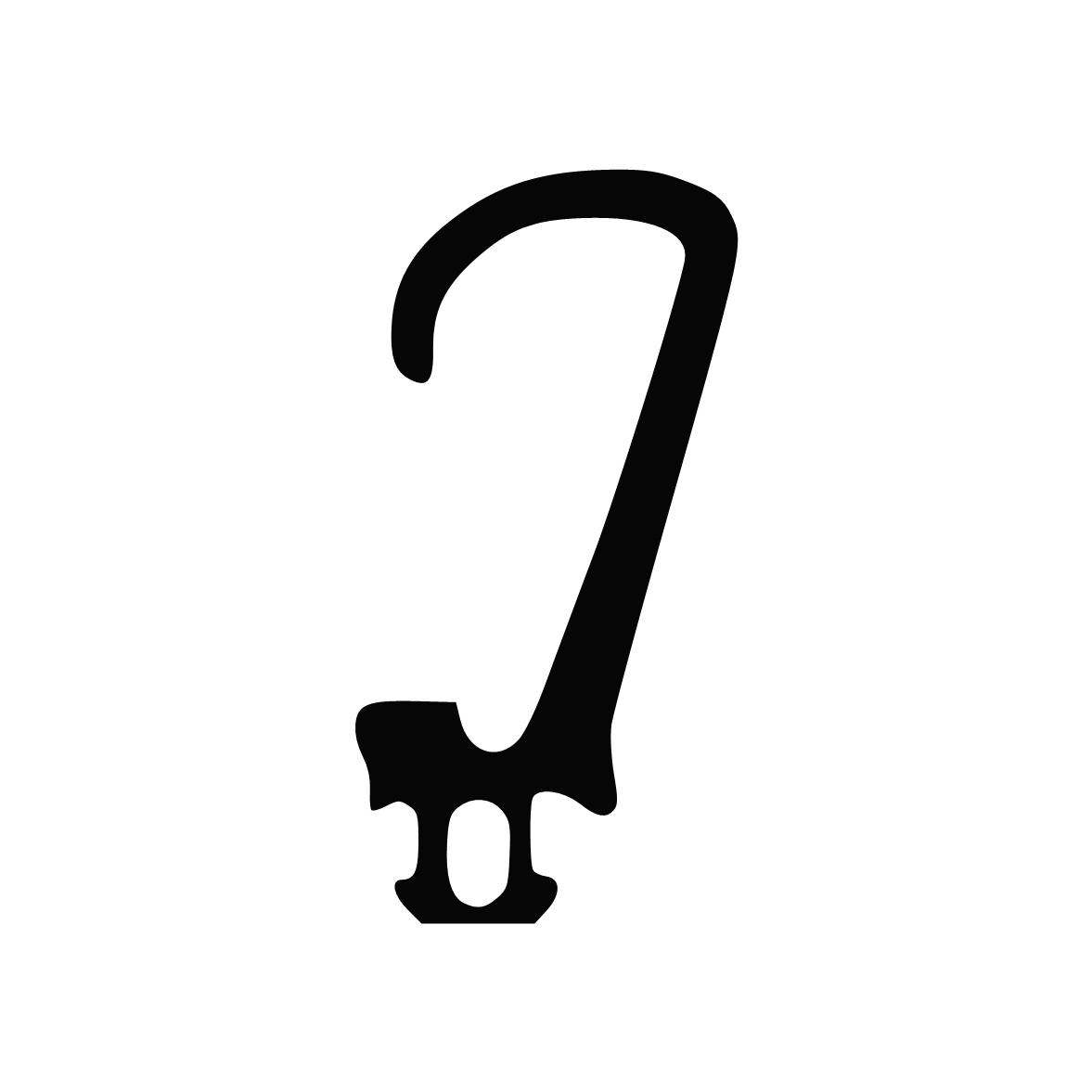 Türrahmen Dichtung - Mitteldichtung für Schüco Fenster | 18 mm Höhe | Farbe: schwarz