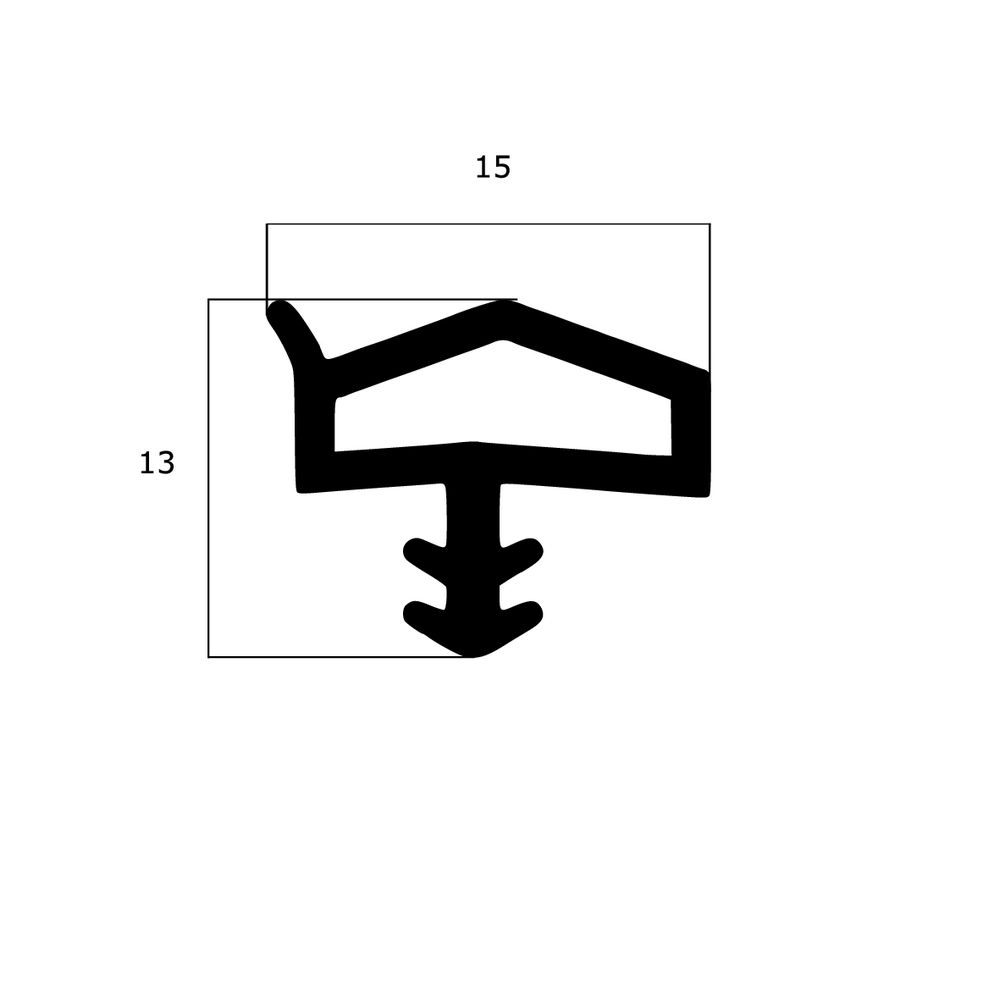 Türrahmen Dichtung - Holzzargendichtung für Zimmertüren | 4 mm Nutbreite | Farbe: schwarz