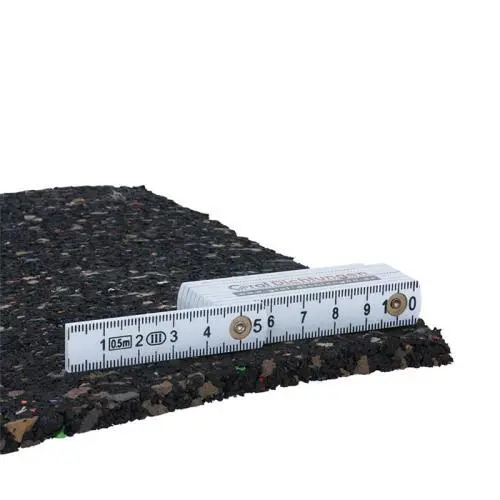 Anti-Vibrationsmatten - Granulatmatte mit grober Struktur | Dicke: 10 mm | Breite: 1250 mm