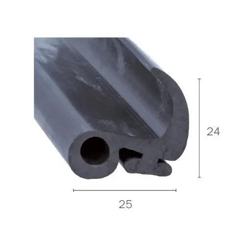 Windschutzscheibendichtung für Fahrzeugscheiben | Höhe: 24 mm | Farbe: schwarz Windschutzscheibendichtung für Fahrzeugscheiben | Höhe: 24 mm | Farbe: schwarz