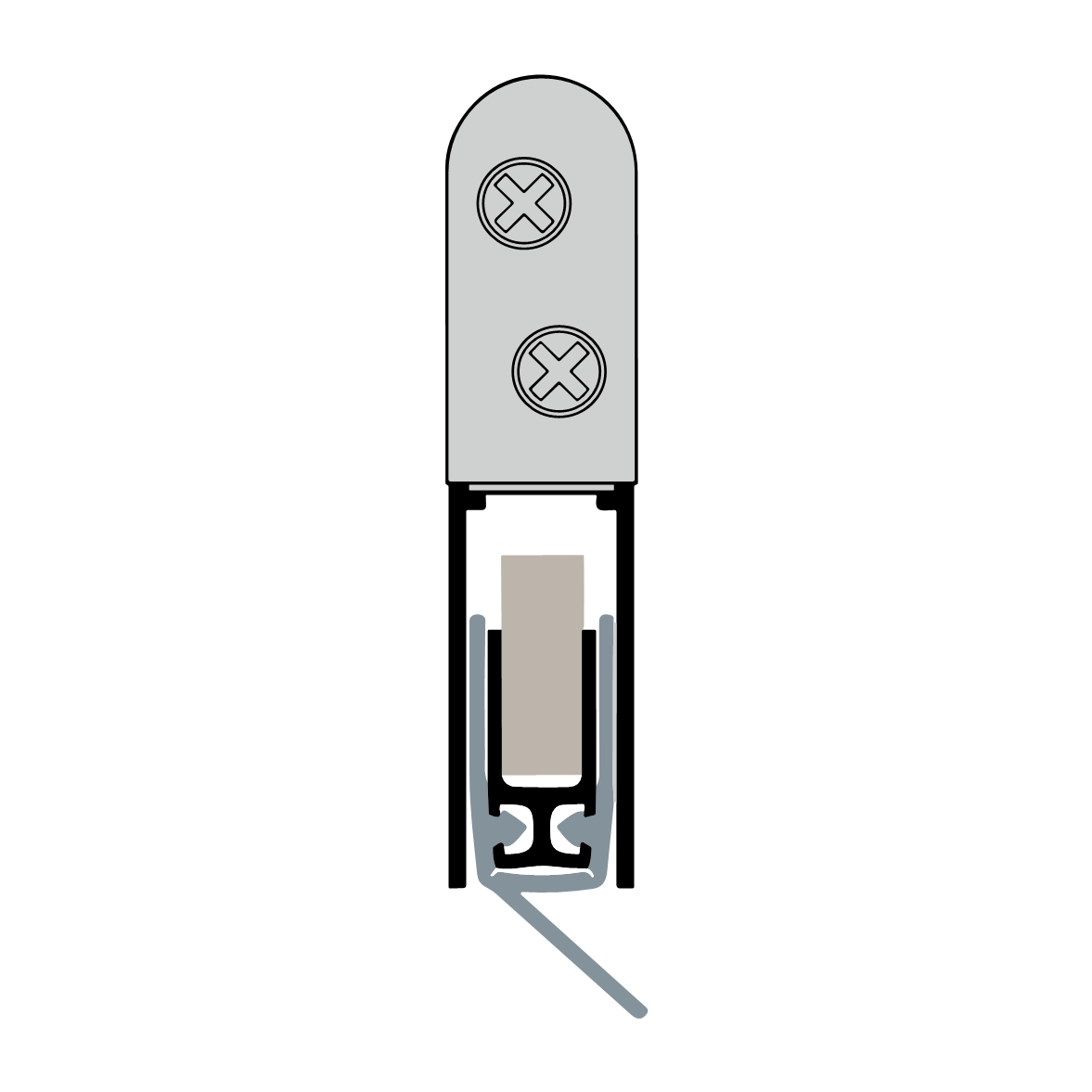 Planet RH DIN Links | 960 mm  (960 mm / DIN-L (Links))