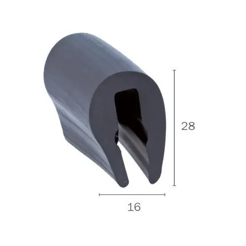 Scheuerleiste für Boote | Höhe: 28 mm | Farbe: schwarz Scheuerleiste für Boote | Höhe: 28 mm | Farbe: schwarz