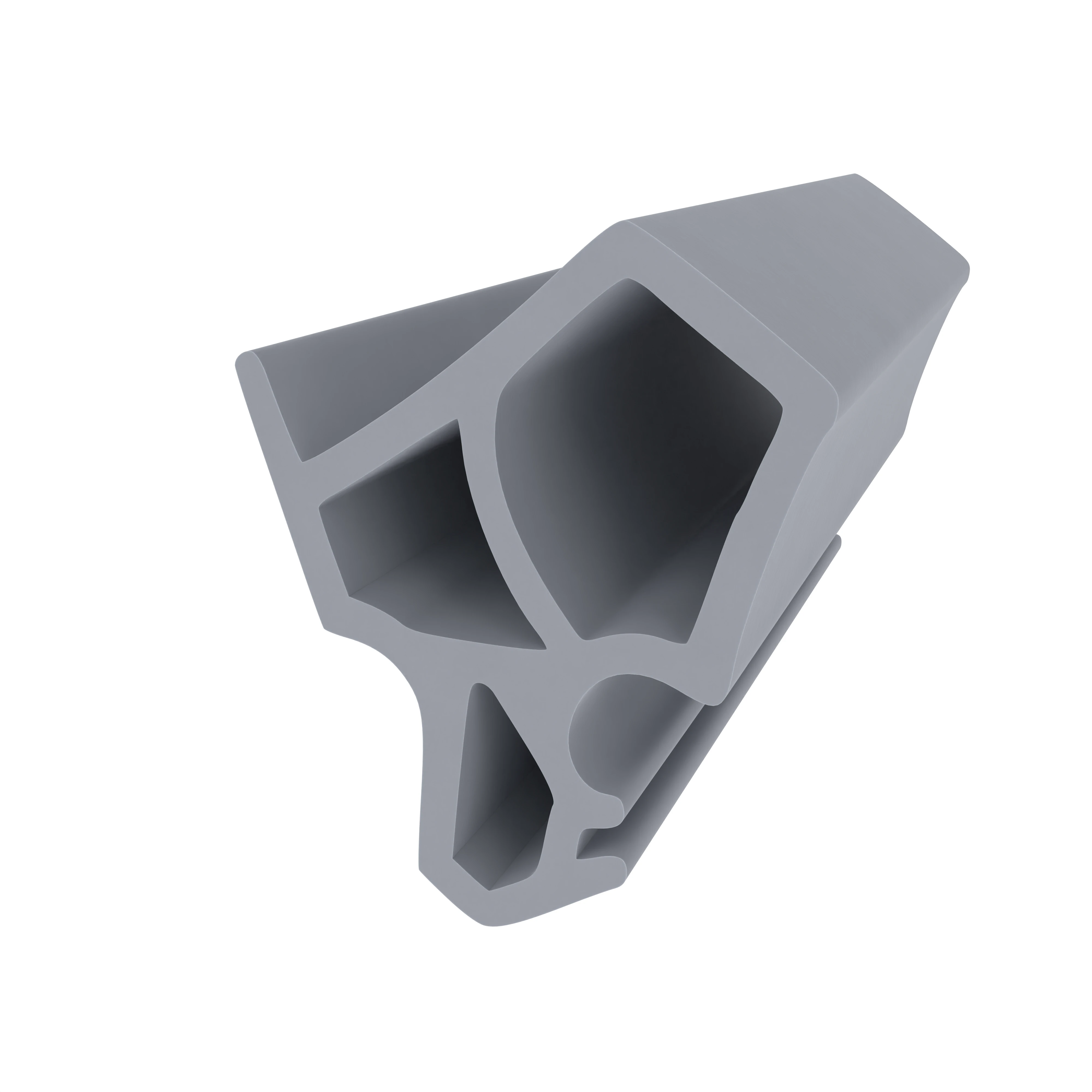 Stahlzargendichtung für Stahltüren | 17 mm Breite | Farbe: grau