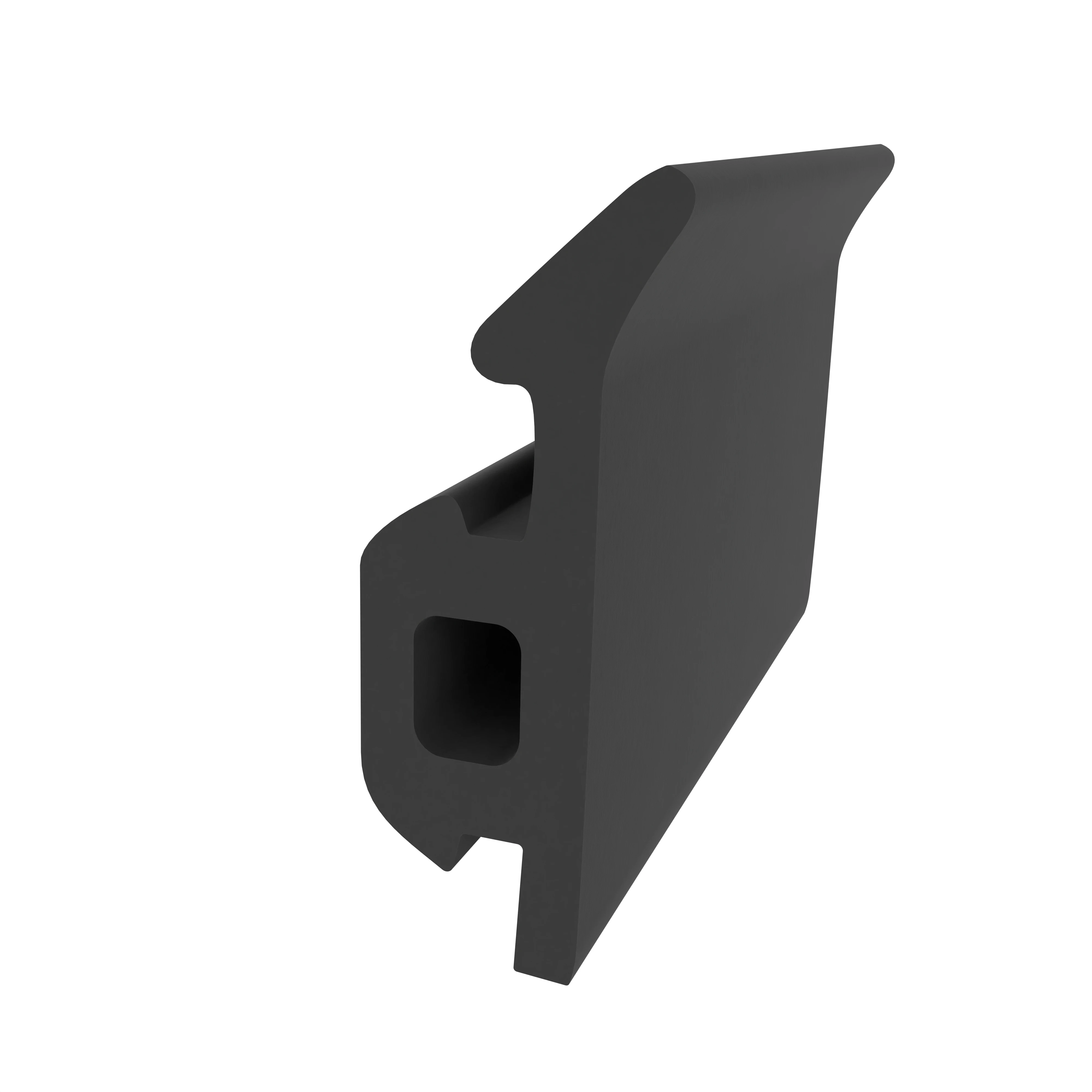 Türrahmen Dichtung - Anschlagdichtung für seitlichen Anschlag | 13 mm Höhe | Farbe: schwarz 
