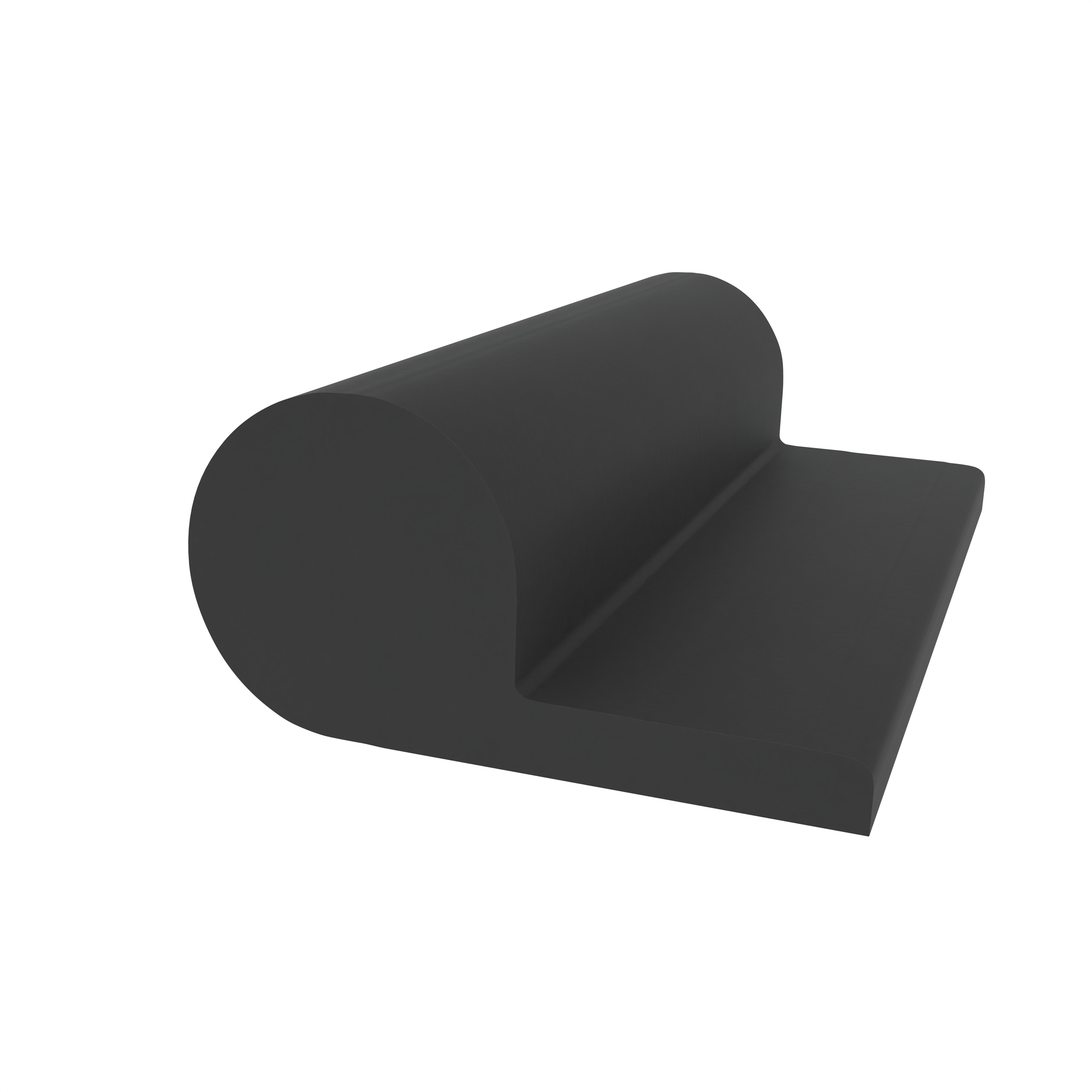 Kühlschrankdichtung Meterware | Höhe: 8 mm | Farbe: Schwarz