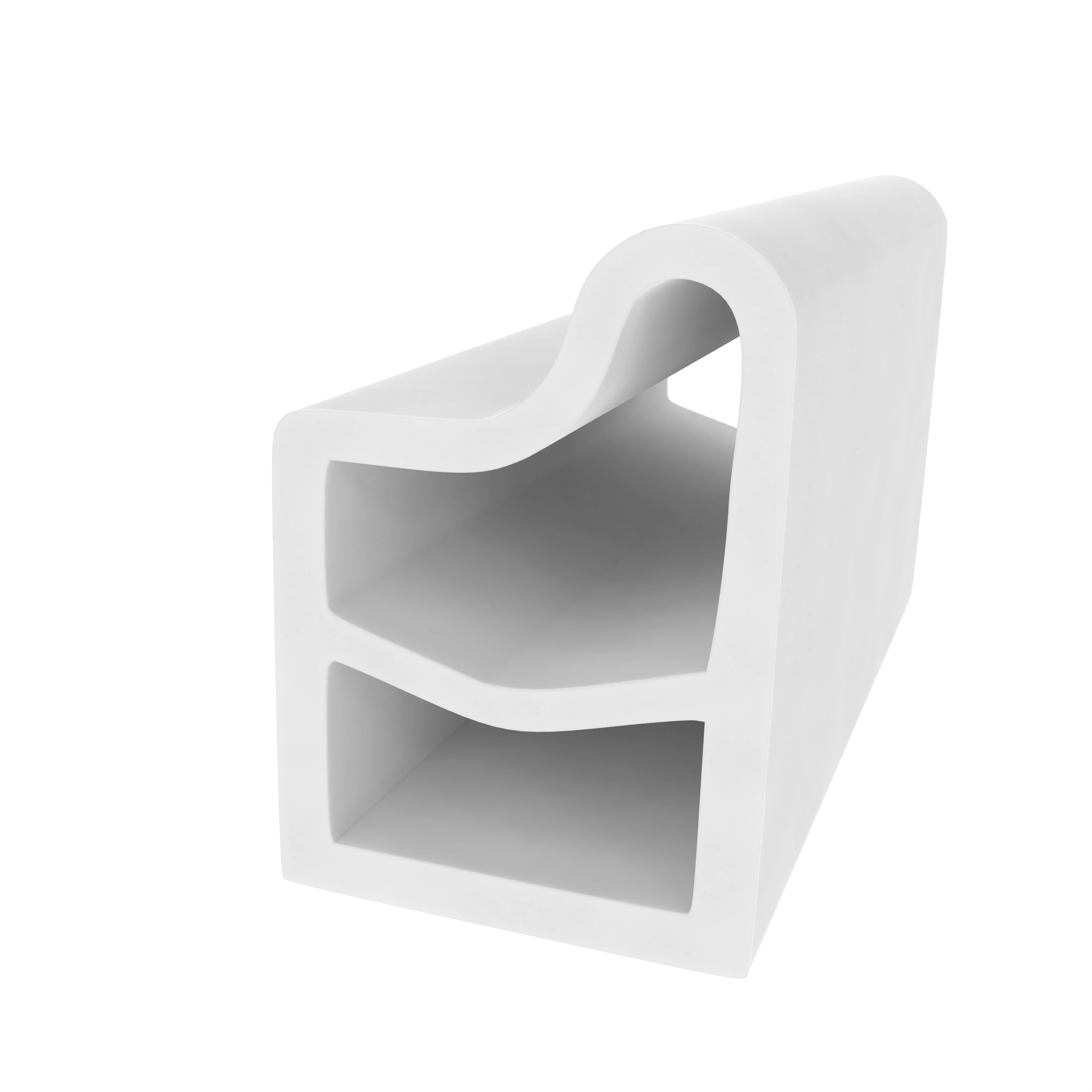 Stahlzargendichtung für Stahlrahmen | 13 mm Breite | Farbe: weiß