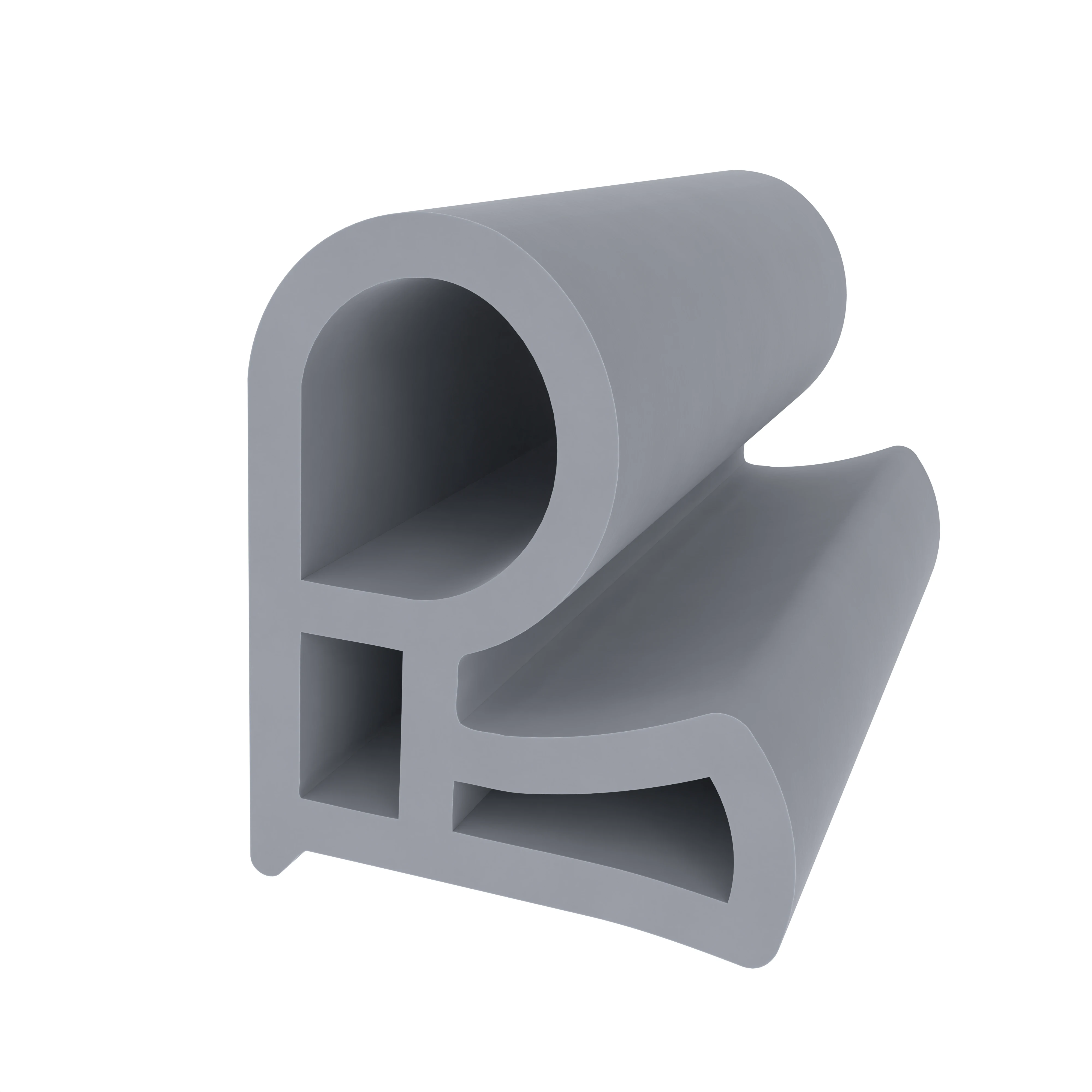 Stahlzargendichtung für Stahltüren | 14 mm Breite | Farbe: grau