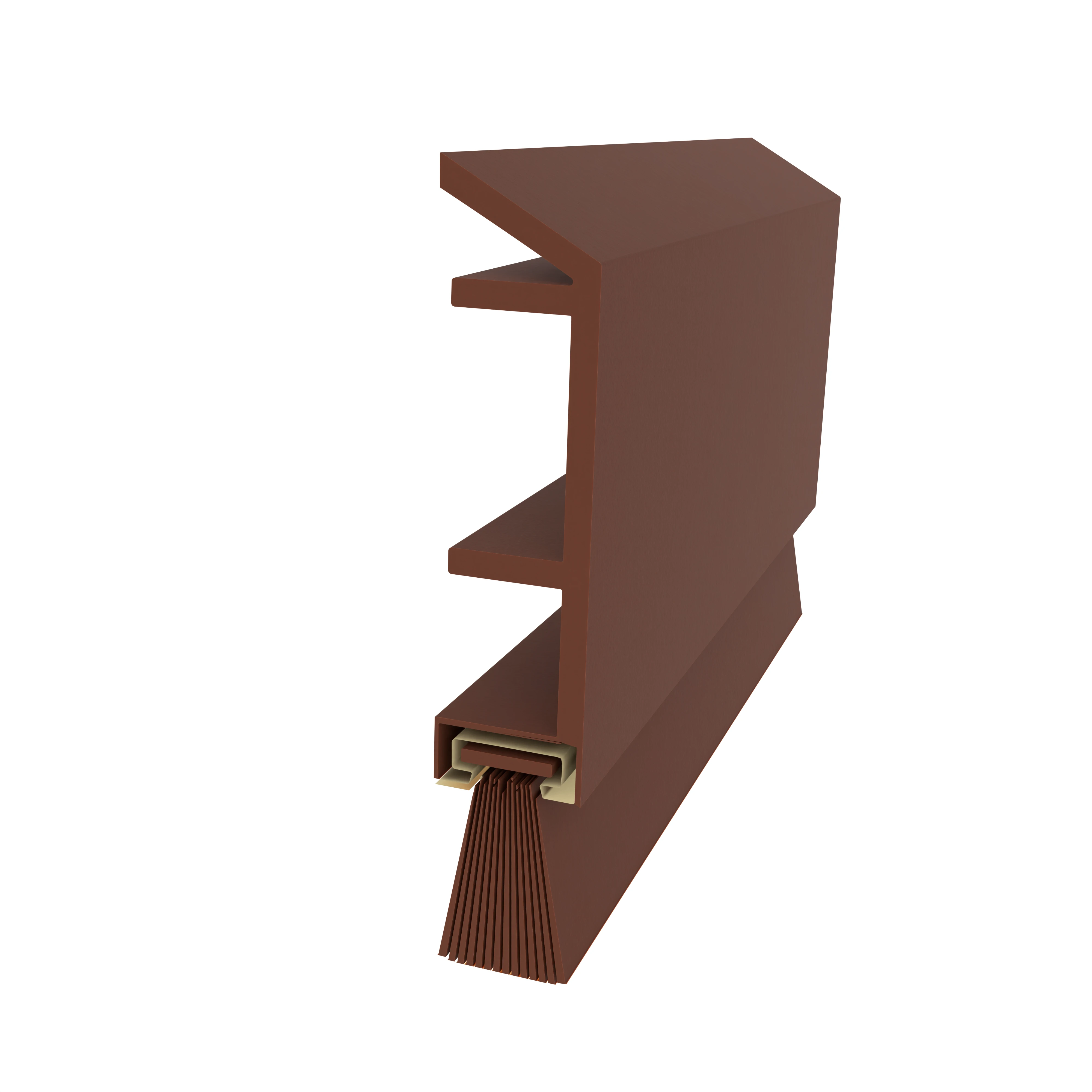 Bürstendichtungen - Bürstendichtung für Türen | Bürstenhöhe: 9 mm | Farbe: braun