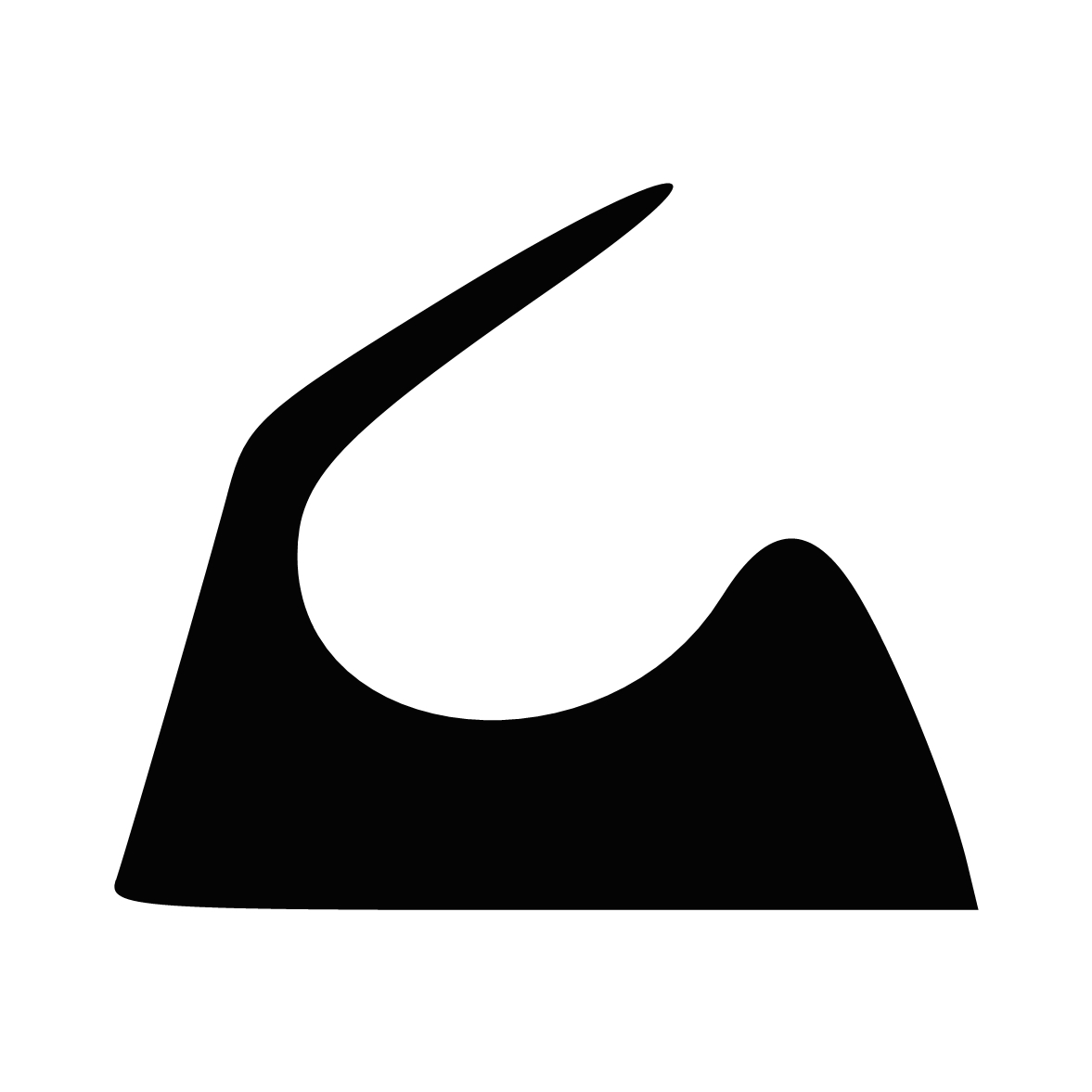 Lippendichtungen - Anschlagdichtung mit Lippe und glattem Fuß | 6 mm Höhe | Farbe: schwarz