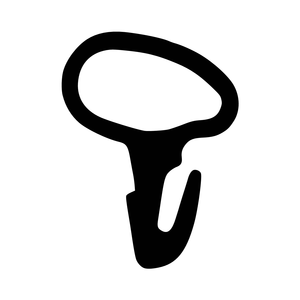 Schlauchdichtungen - Anschlagdichtung mit Schlauch | 13 mm Höhe | Farbe: schwarz