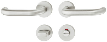 Türdrücker - Türdrücker-Garnitur für WC/Badezimmer | Modell: Startec PDH3102 | Ausführung: DIN links und rechts