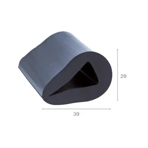 Bootsscheuerleistenprofil | Höhe: 29 mm | Farbe: schwarz