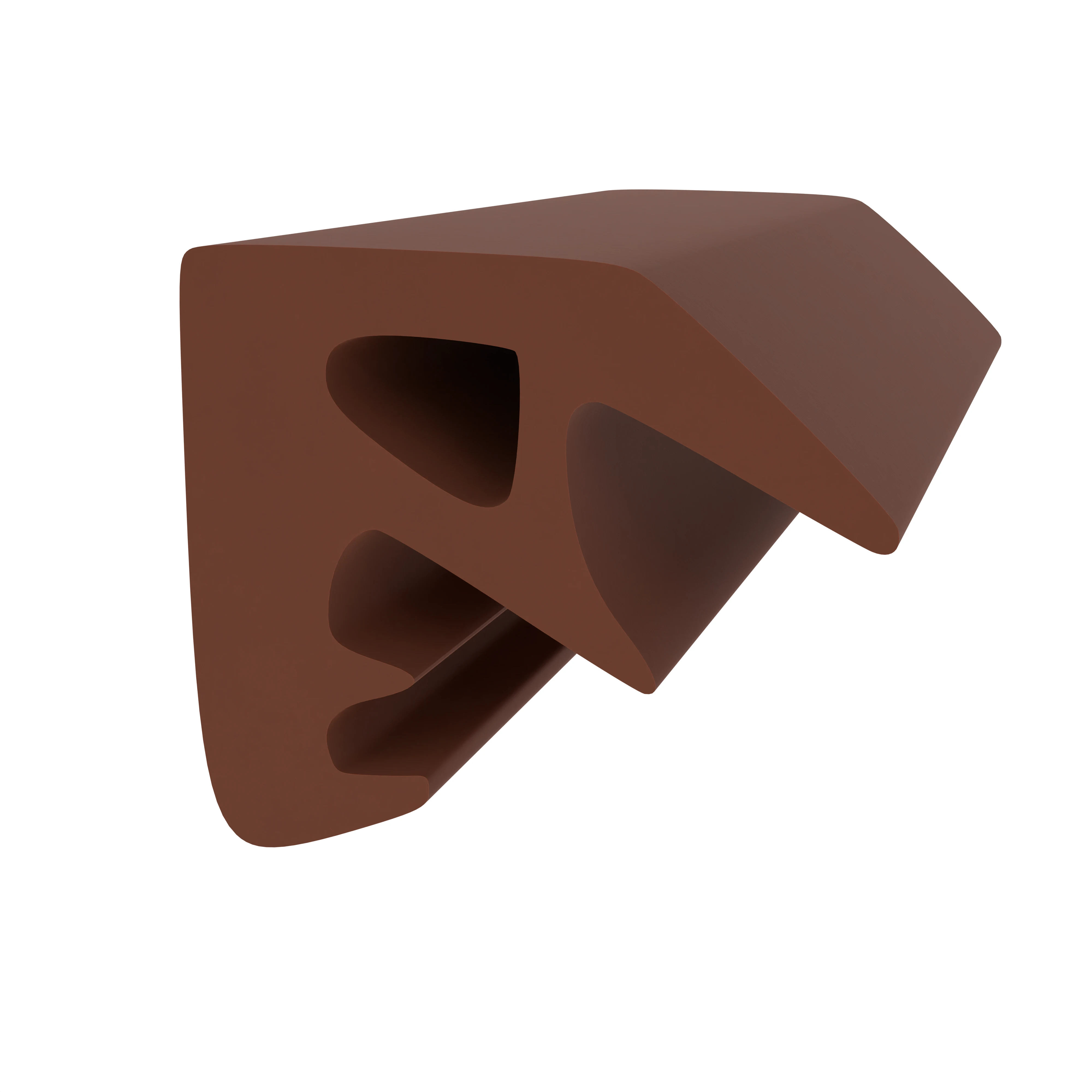 Überschlagdichtungen - Überschlagdichtung für Holzfenster | Höhe: 8 mm | Farbe: braun