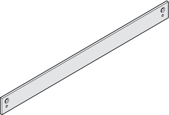 Montageplatte für Gleitschiene von Dorma TS 90 | Länge: 442 mm | Farbe: silber
