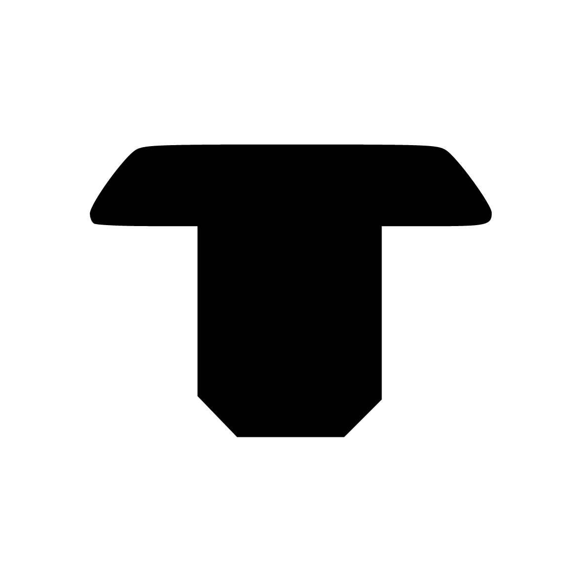 Treppenstufenprofile - Treppenstufendichtung | Höhe: 8,5 mm | Farbe: schwarz