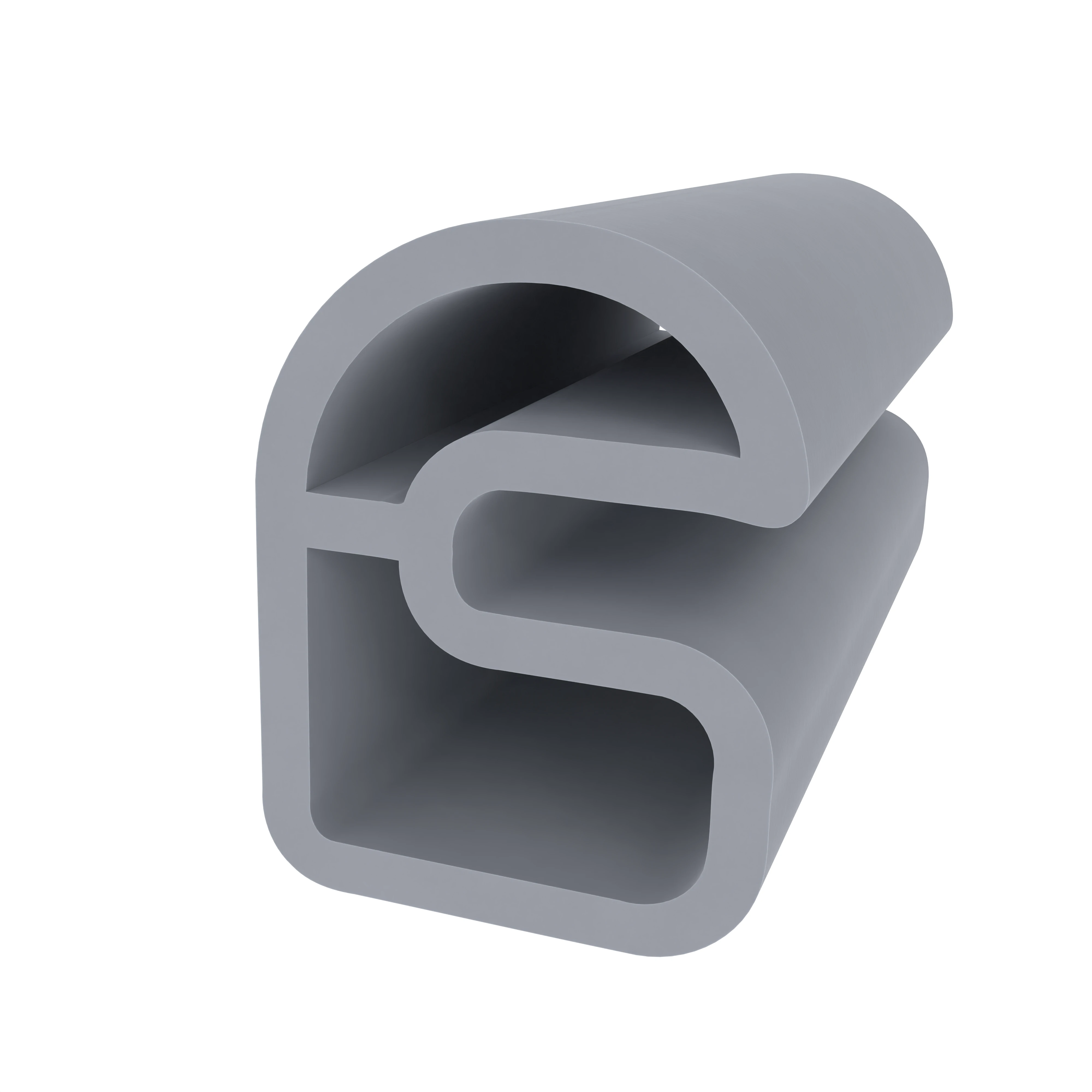 Türrahmen Dichtung - Stahlzargendichtung für Stahlzargen | 18 mm Höhe | Farbe: grau