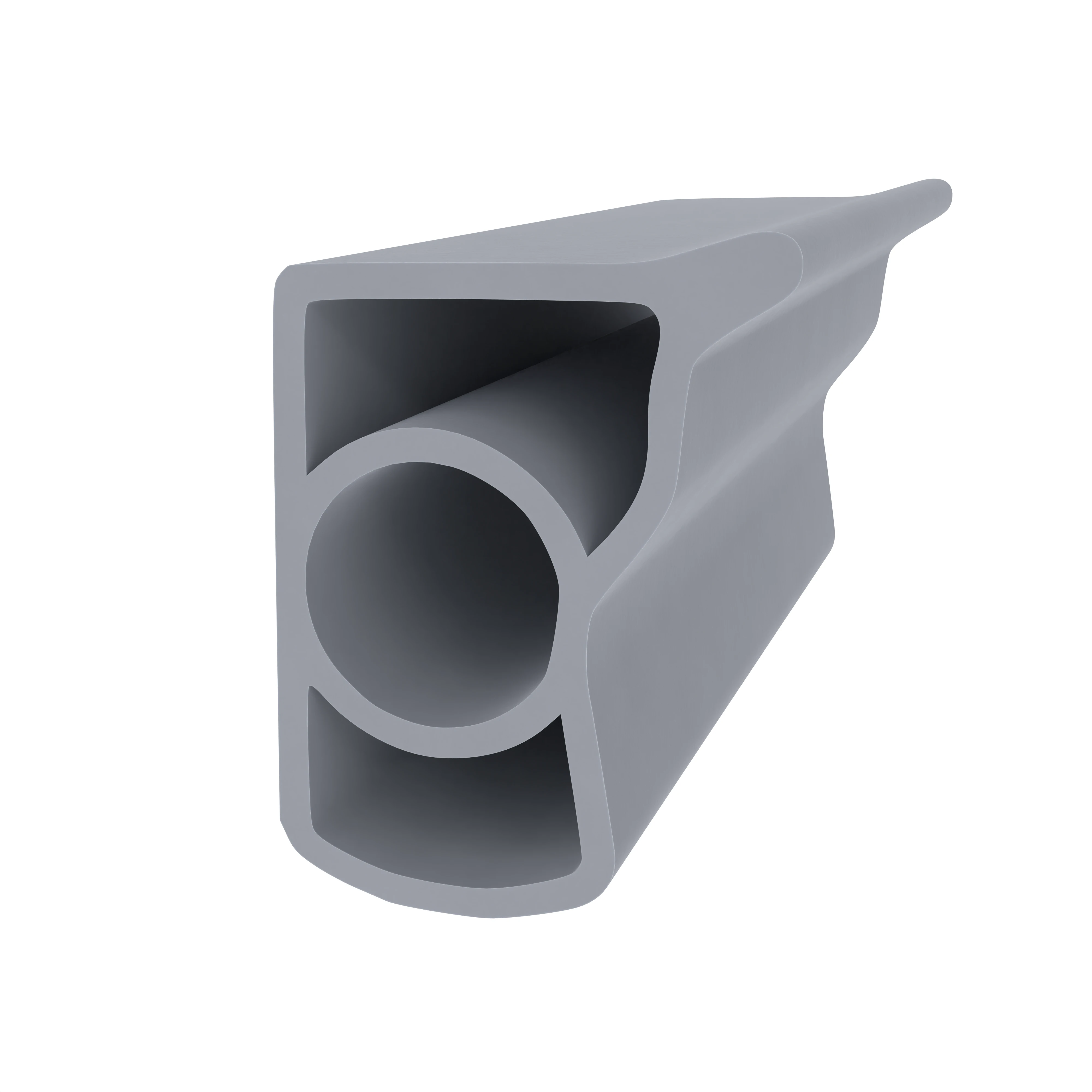 Türrahmen Dichtung - Stahlzargendichtung für Stahltüren | 21 mm Breite | Farbe: grau