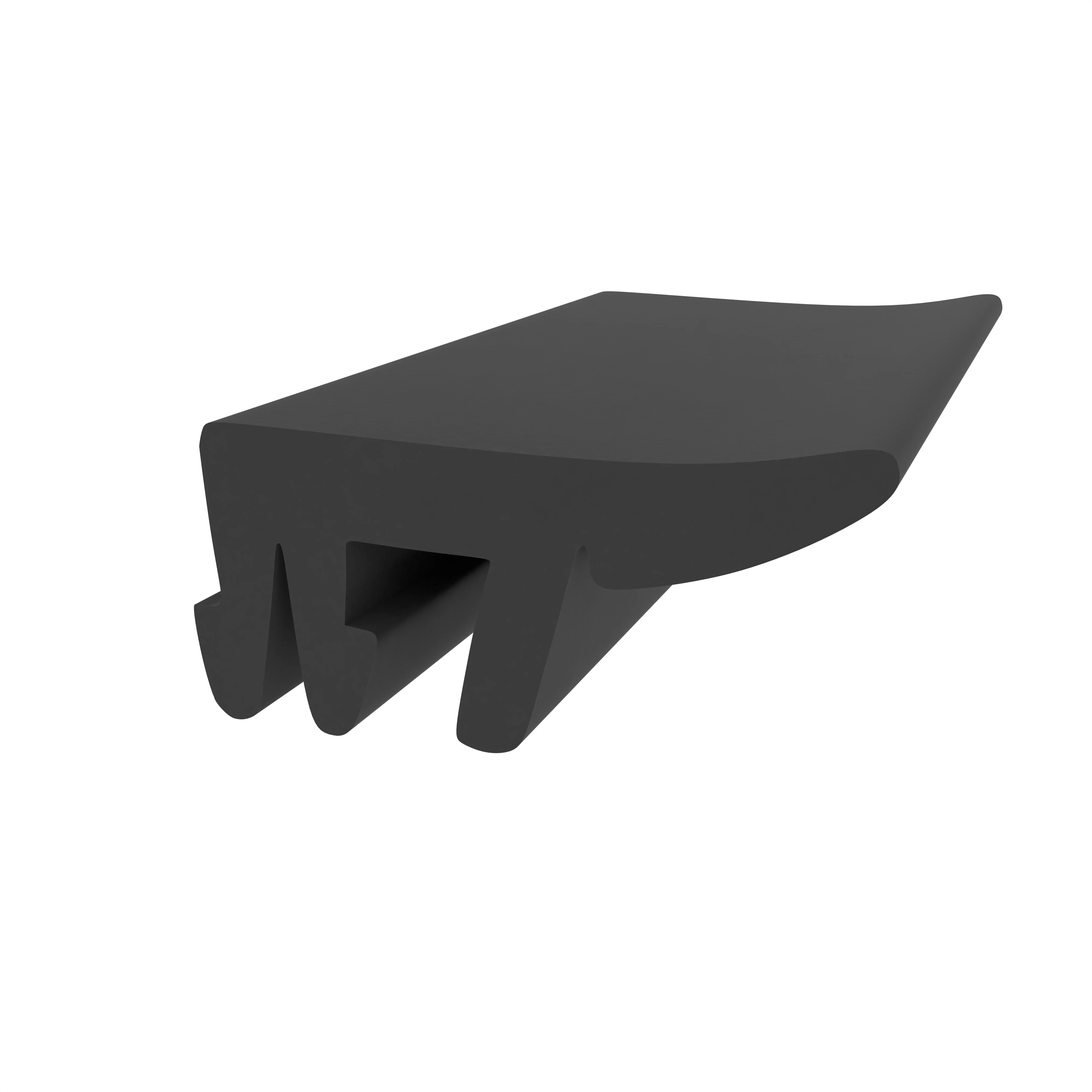 Anschlagdichtung für seitlichen Anschlag | 18 mm Höhe | Farbe: schwarz  Anschlagdichtung für seitlichen Anschlag | 18 mm Höhe | Farbe: schwarz