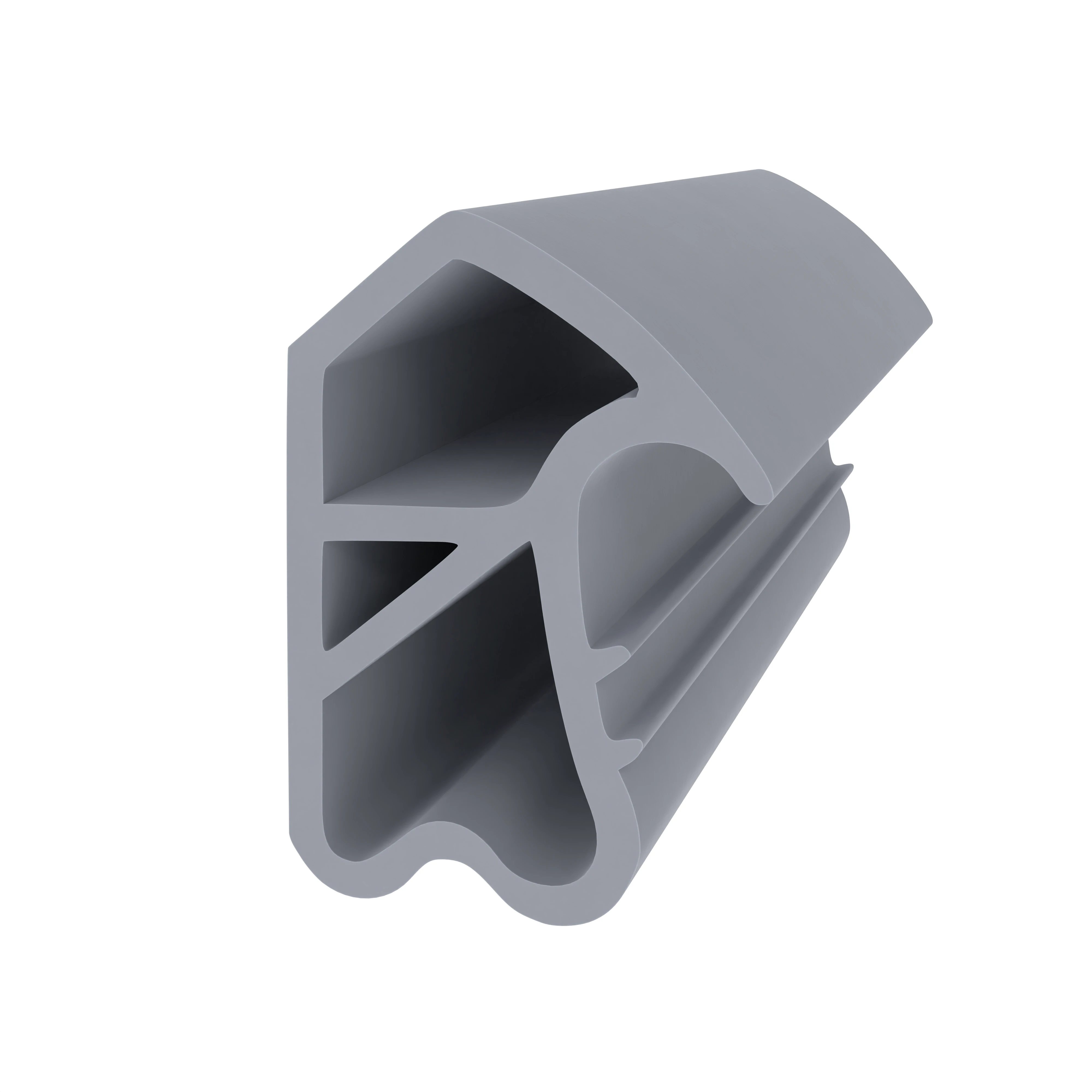 Türrahmen Dichtung - Stahlzargendichtung für Stahlzargen | 16 mm Breite | Farbe: grau