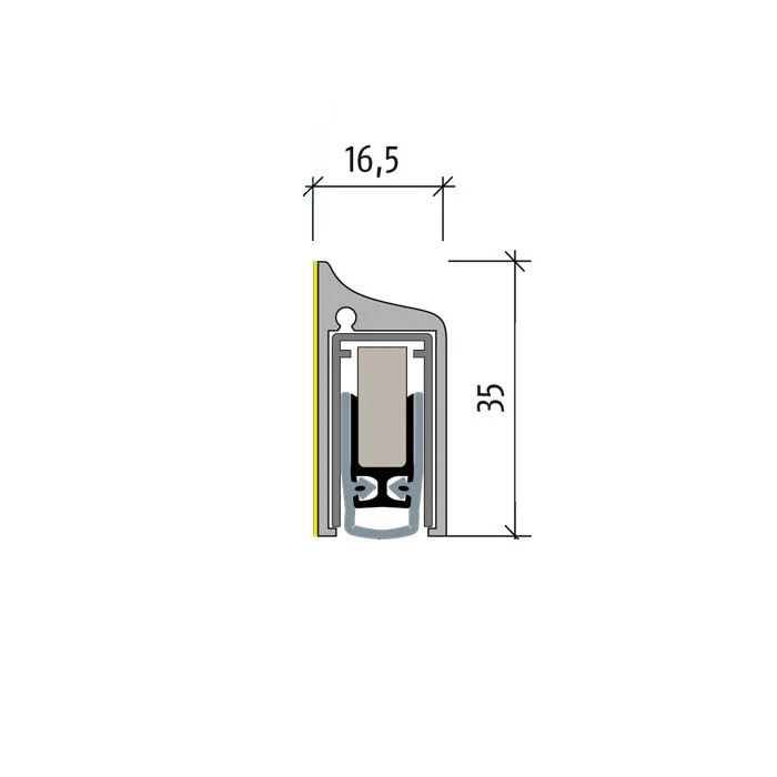 Planet KG-SM Absenkdichtung | Länge: 709 mm  