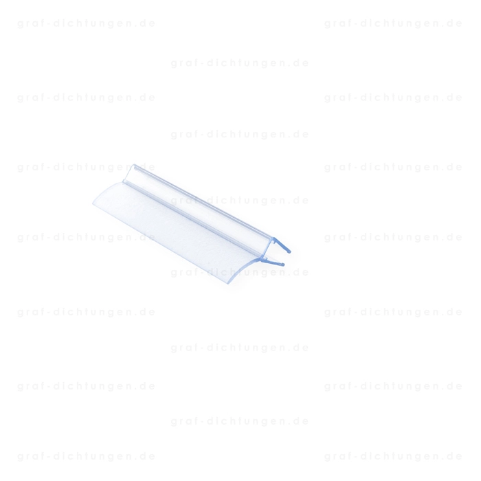 Senkrecht - Duschdichtung für Faltflügeltüren | Glasstärke: 6 – 8 mm | Farbe: transparent
