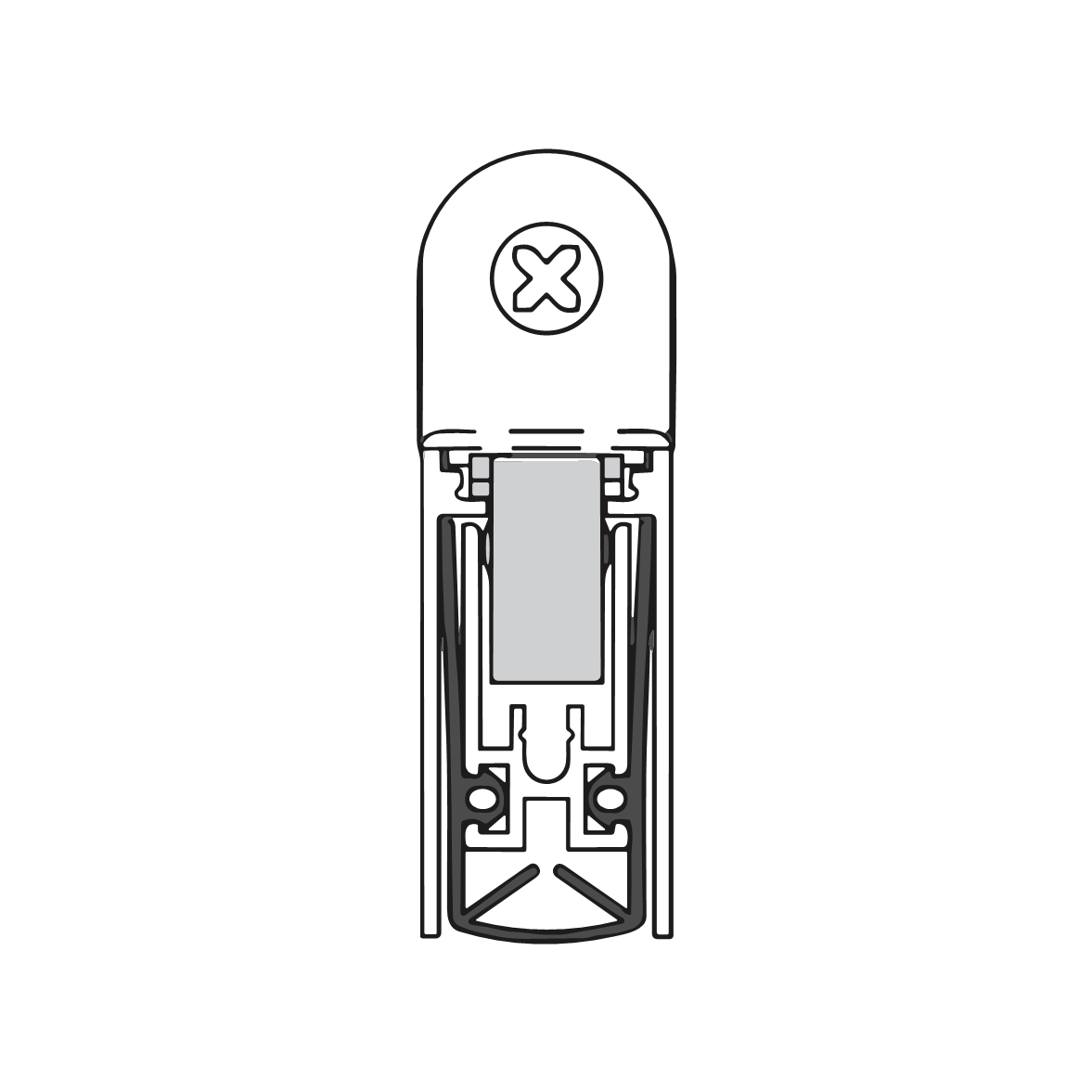 Schall-Ex L-15/30 WS Absenkdichtung von Athmer | Länge: 1083 mm