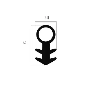 Türrahmen Dichtung - Schlauchdichtung für Holzfenster und -türen | 4 mm Durchmesser | Farbe: weiß
