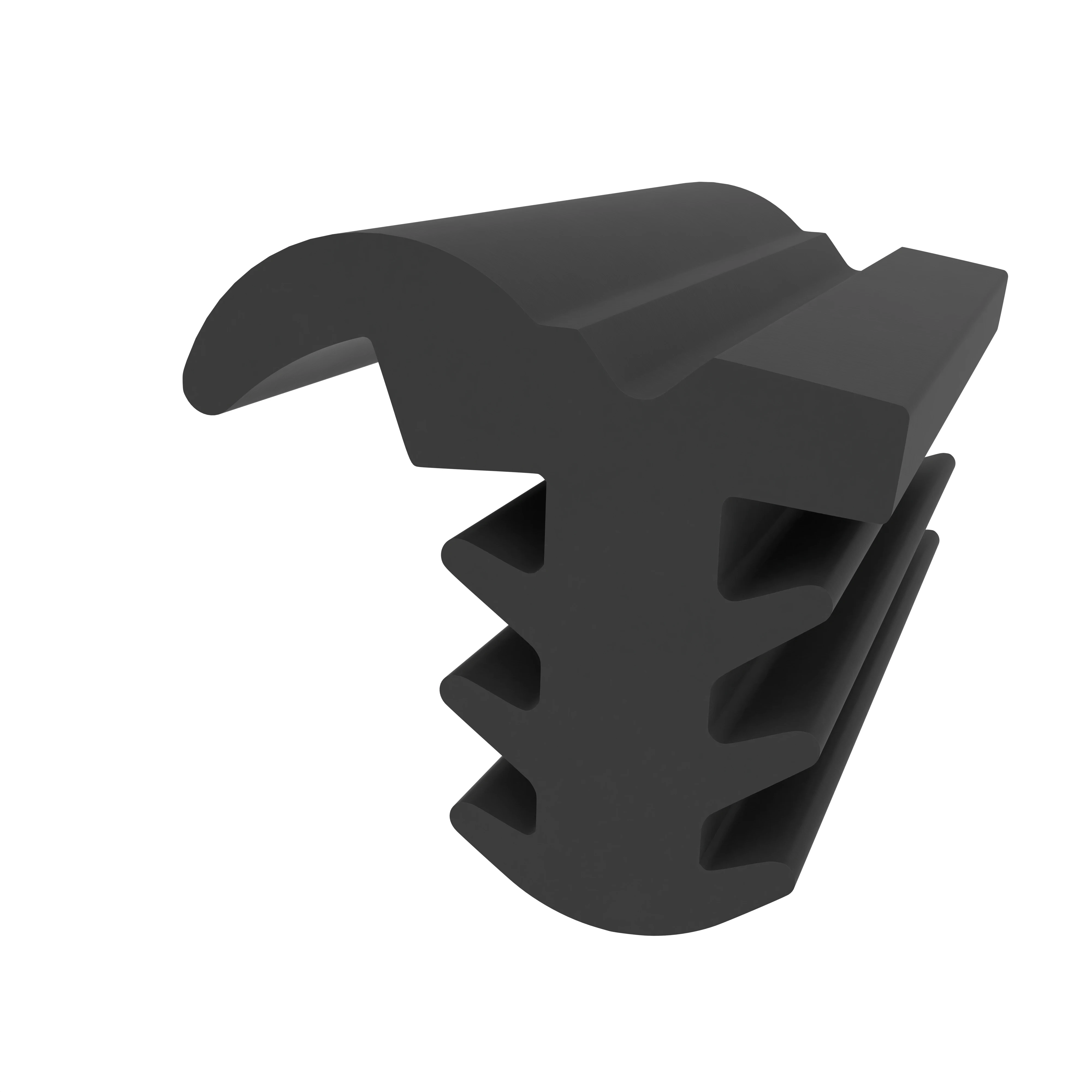 Türrahmen Dichtung - Stahlzargendichtung für RP Technik Stahltüren | 12,8 mm Breite | Farbe: schwarz